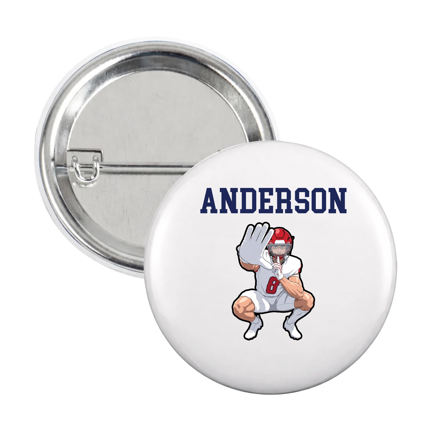 Game Day Button — Shirsey in White