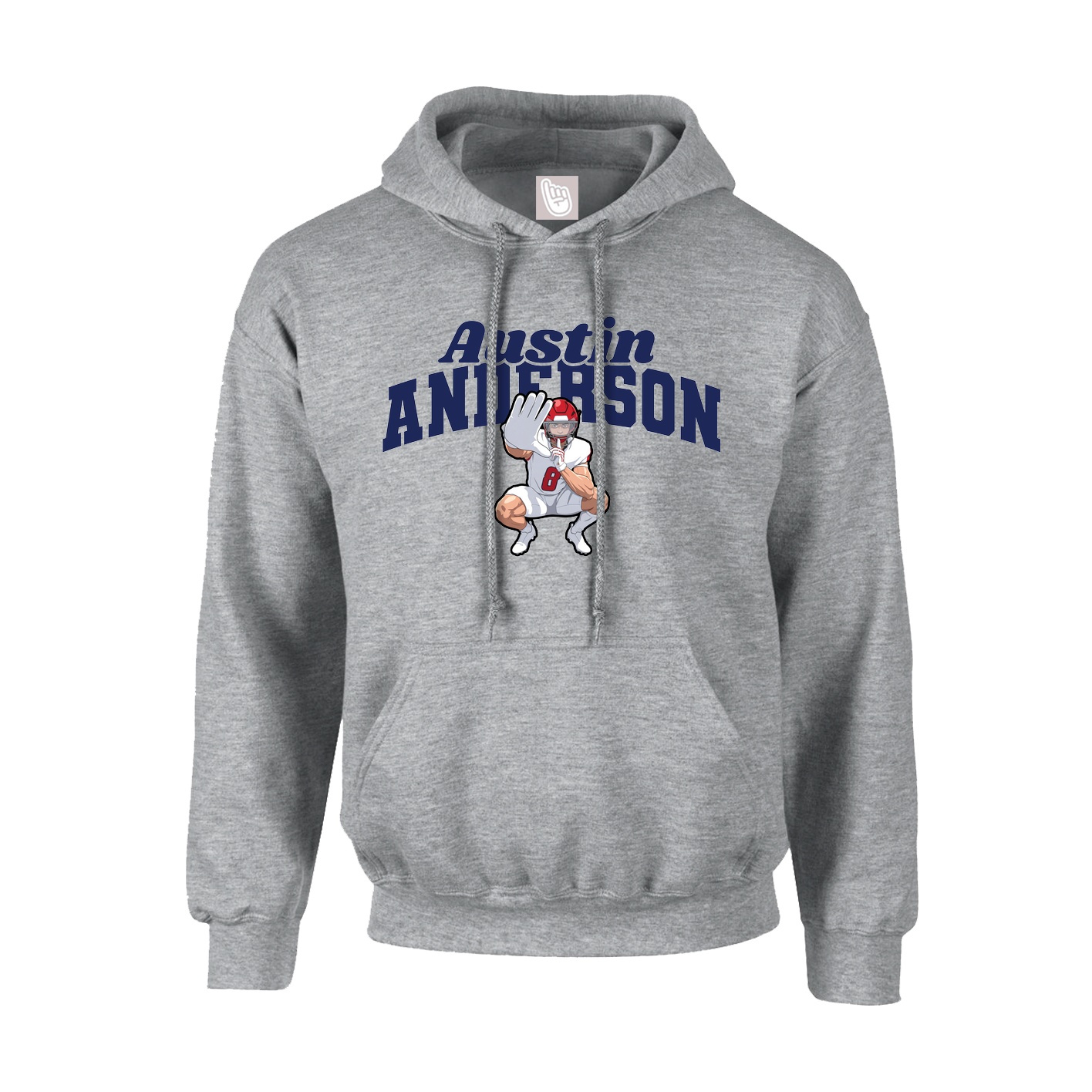 Hoodie — Signature Arch in Grey
