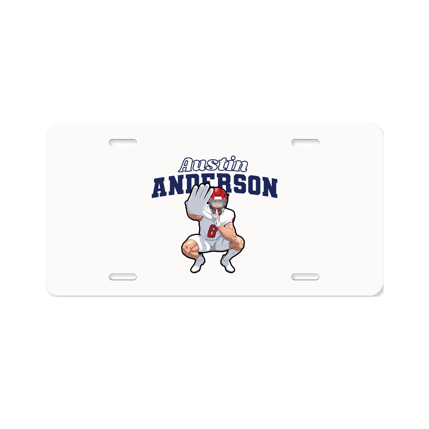License Plate — Name Arch in Classic