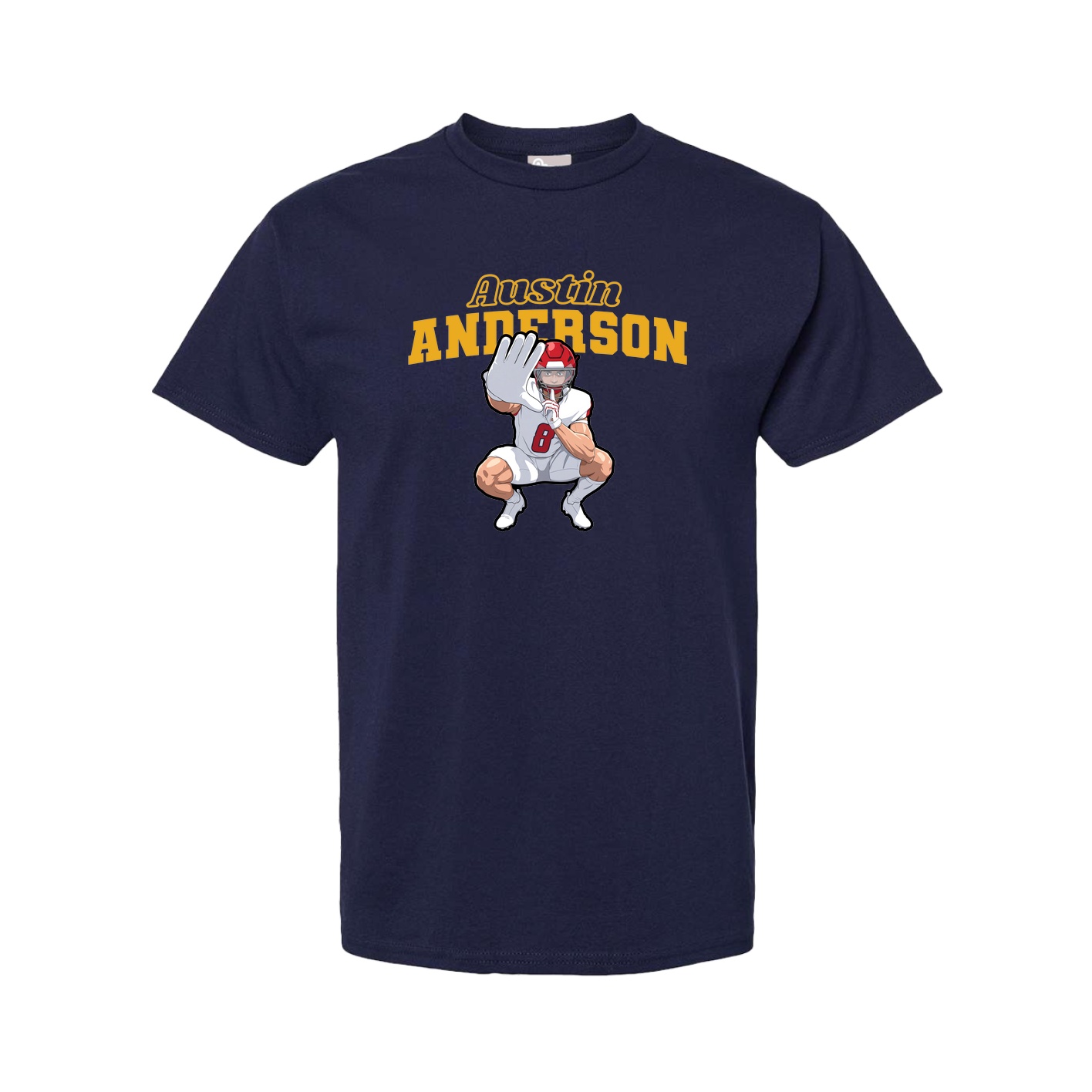 Tee — Name Arch in Navy