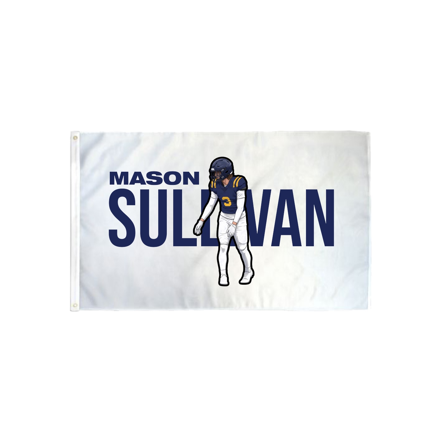 3x5 Flag — Player Name in Classic