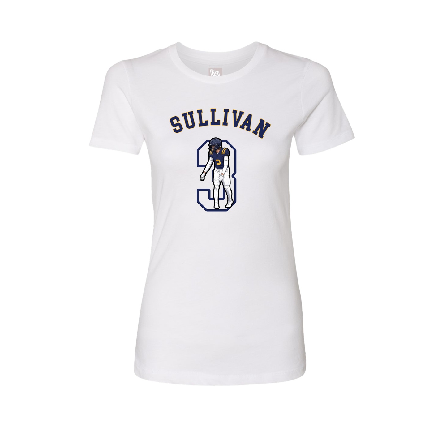 Fitted Women's Tee — Shirsey Arch in White