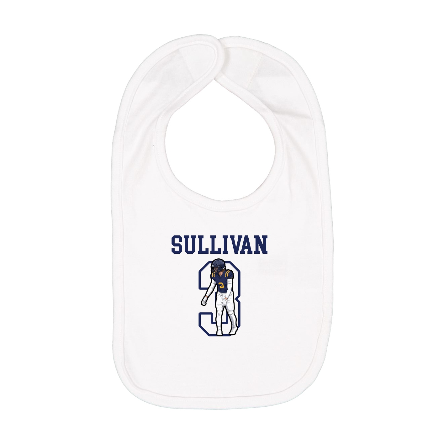 Infant Bib — Shirsey in White