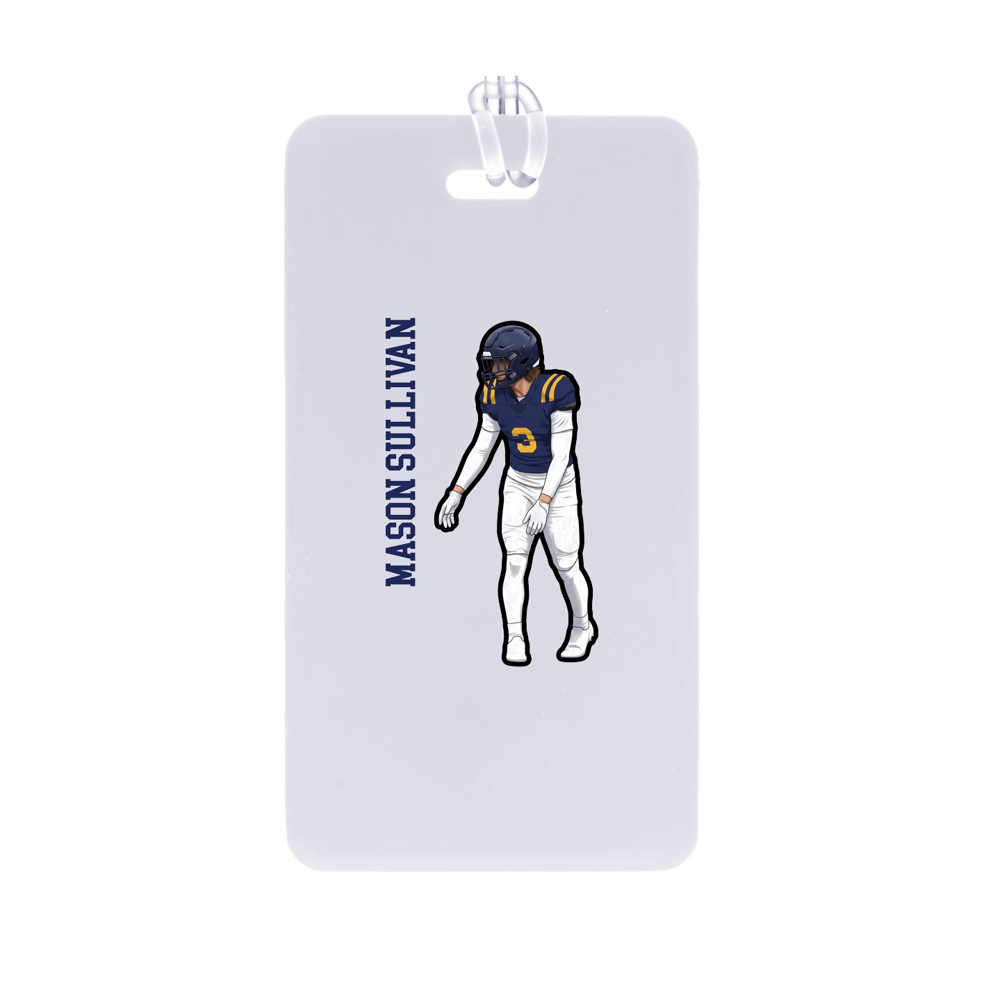 Bag Tag — Name Vertical in Classic