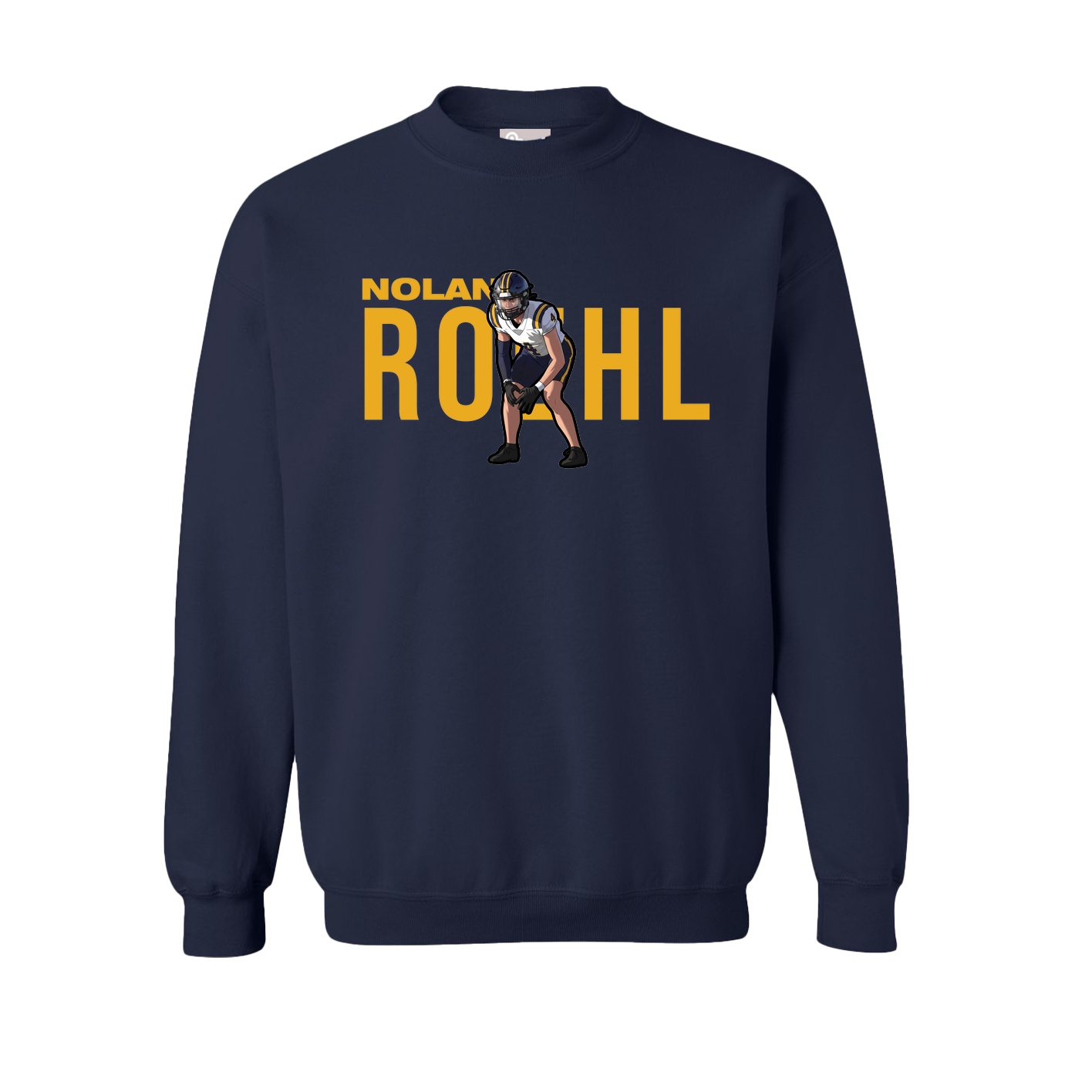 Fleece Crew — Player Name in Navy