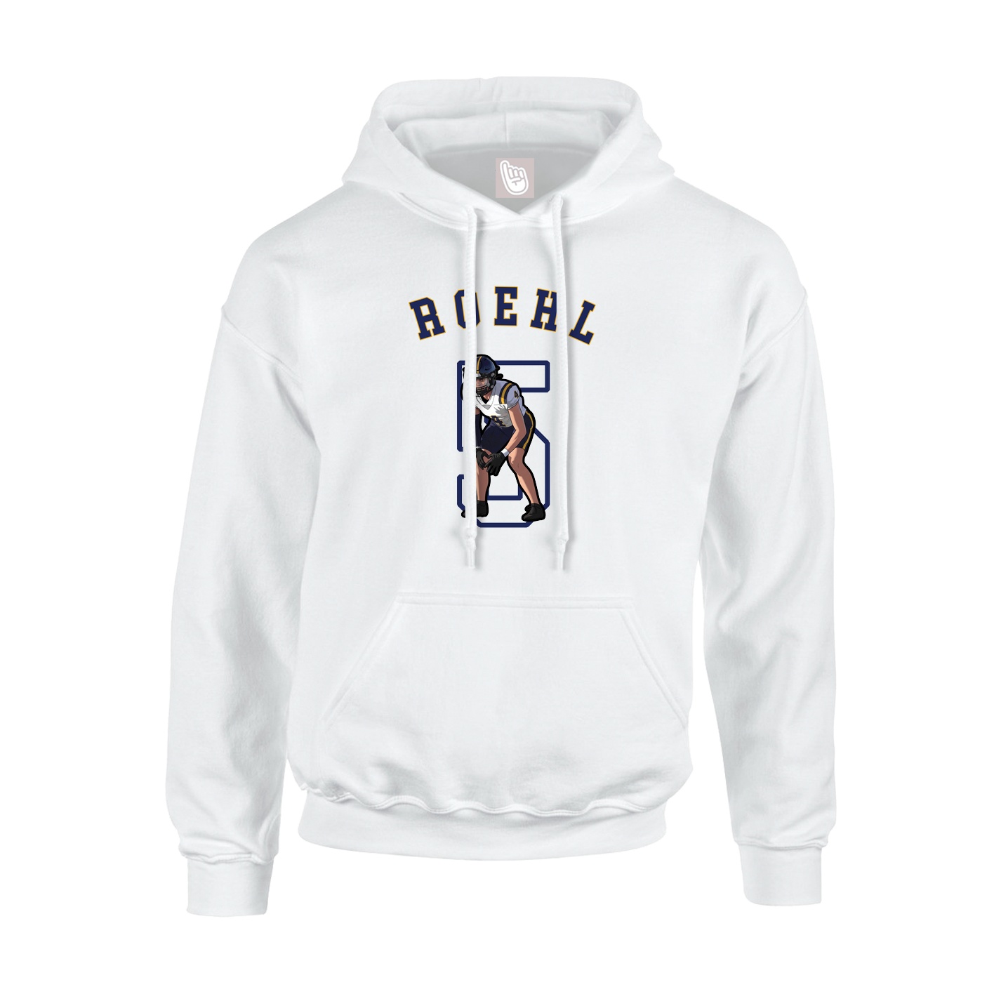 Hoodie — Shirsey Arch in White