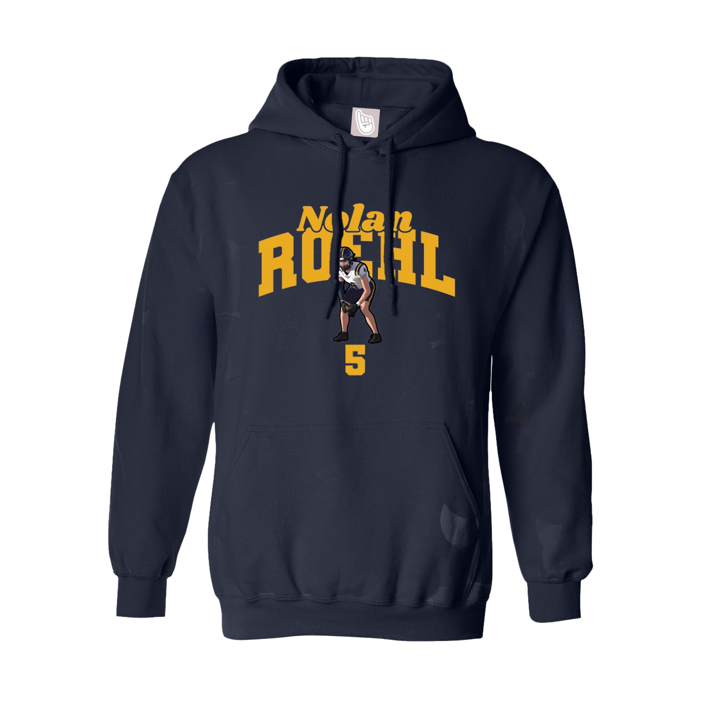 Hoodie — Signature Arch in Navy