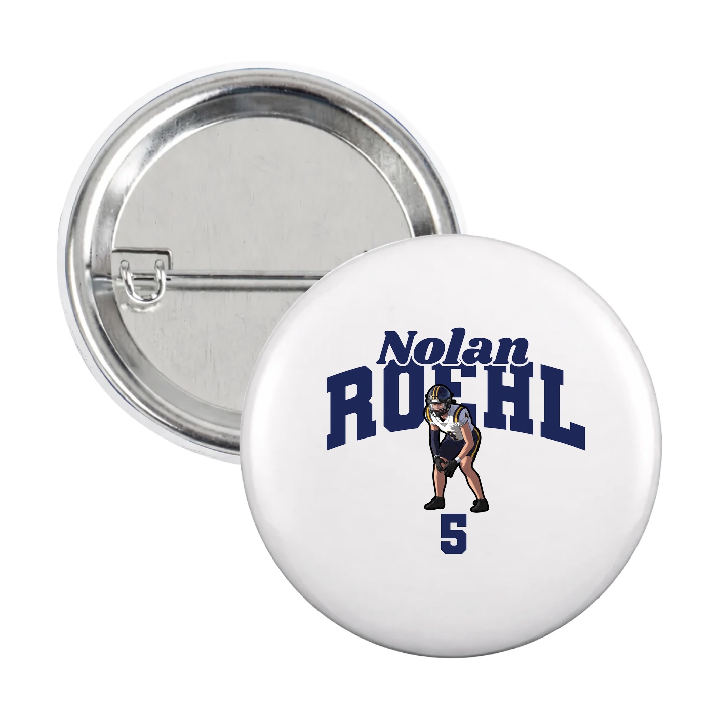 Game Day Button — Signature Arch in White