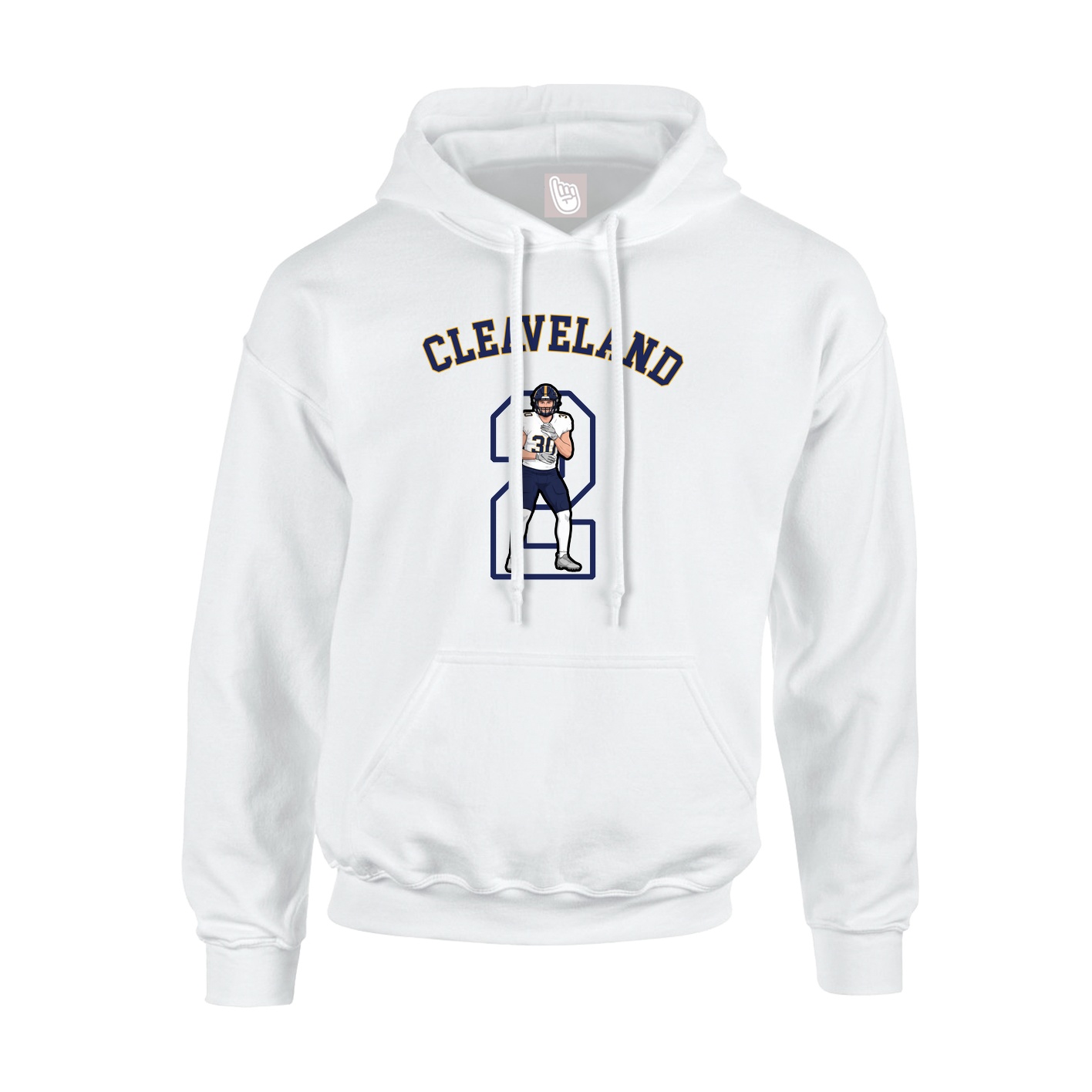 Youth Hoodie — Shirsey Arch in White