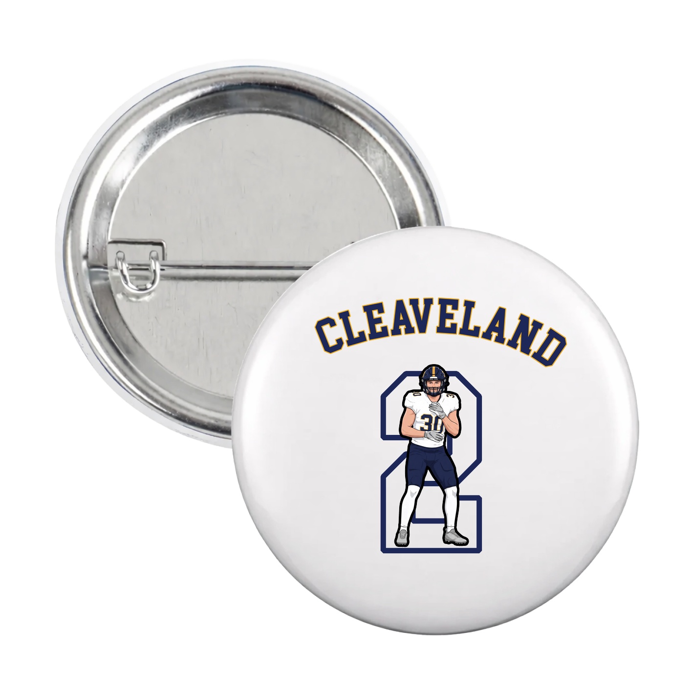 Game Day Button — Shirsey Arch in White