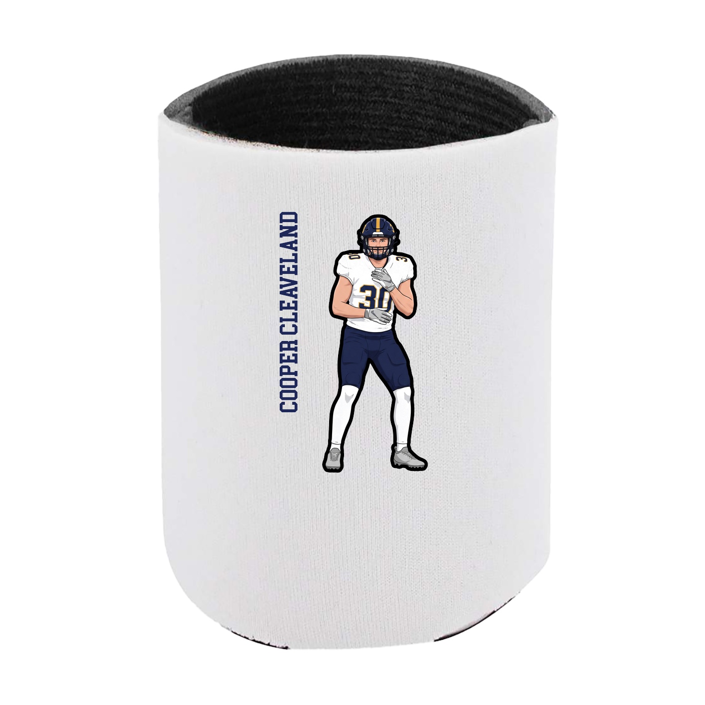 Can Holder — Name Vertical in White