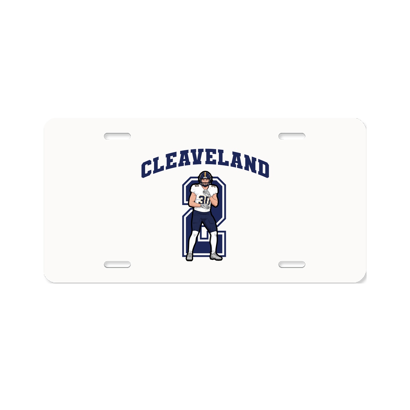 License Plate — Number in Classic