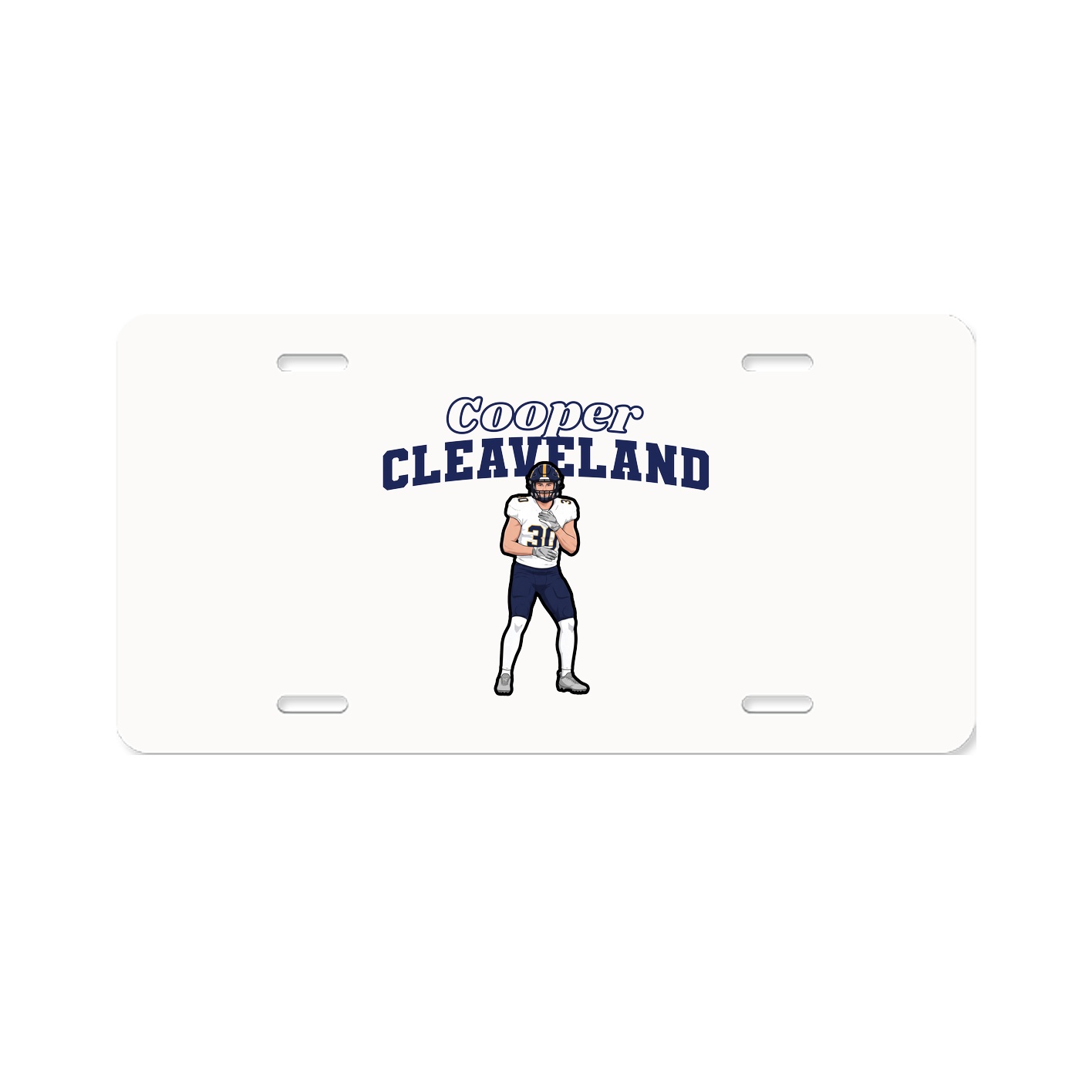License Plate — Name Arch in Classic