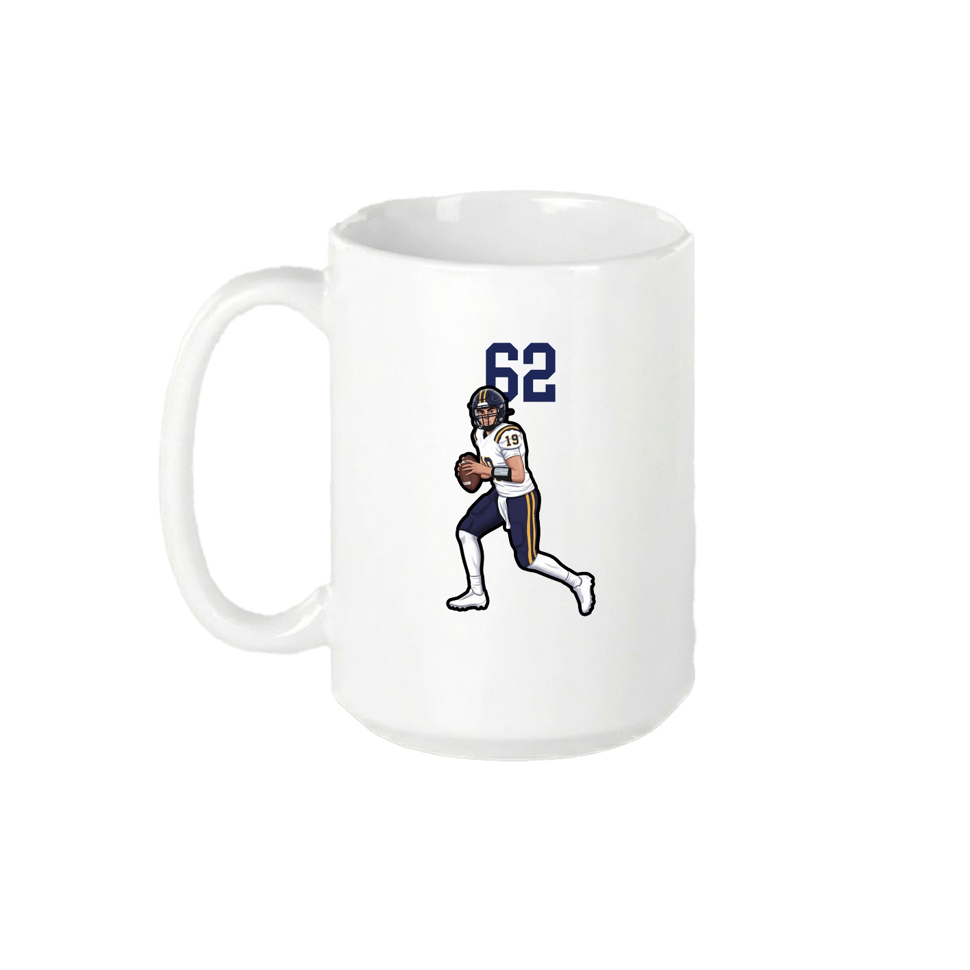 15oz Coffee Mug — Number Top in White