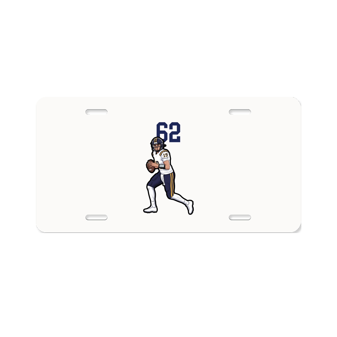 License Plate — Number Top in Classic