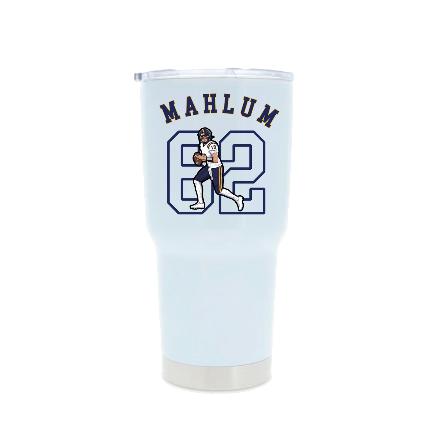 30oz Stainless Steel Tumbler — Shirsey Arch in White