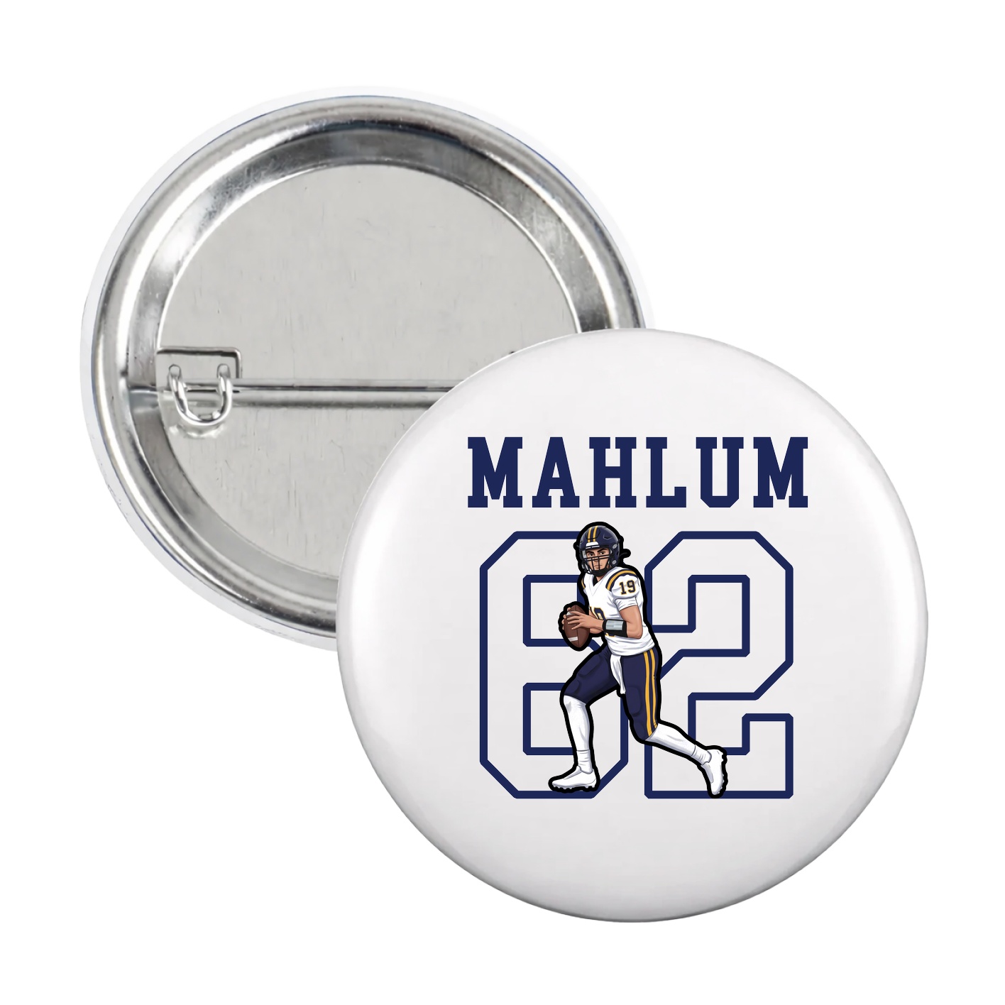Game Day Button — Shirsey in White