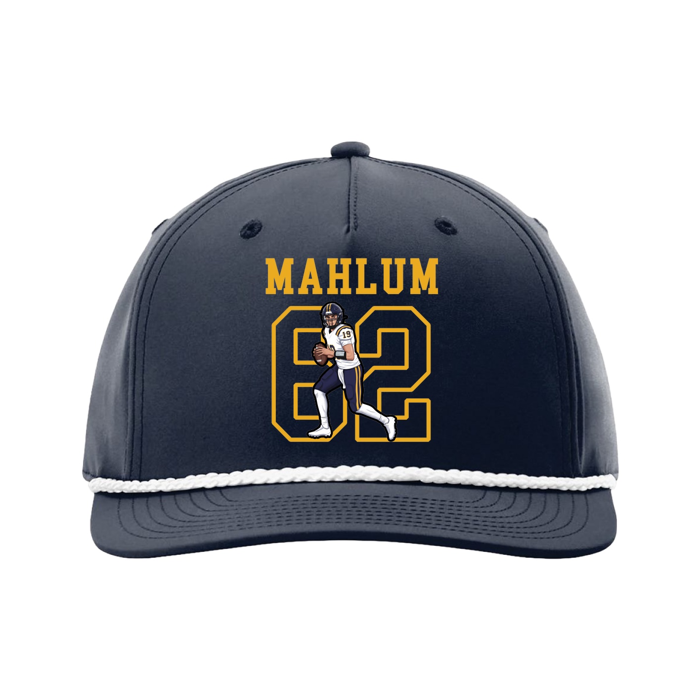 Five-Panel Classic Rope Cap — Shirsey in Navy