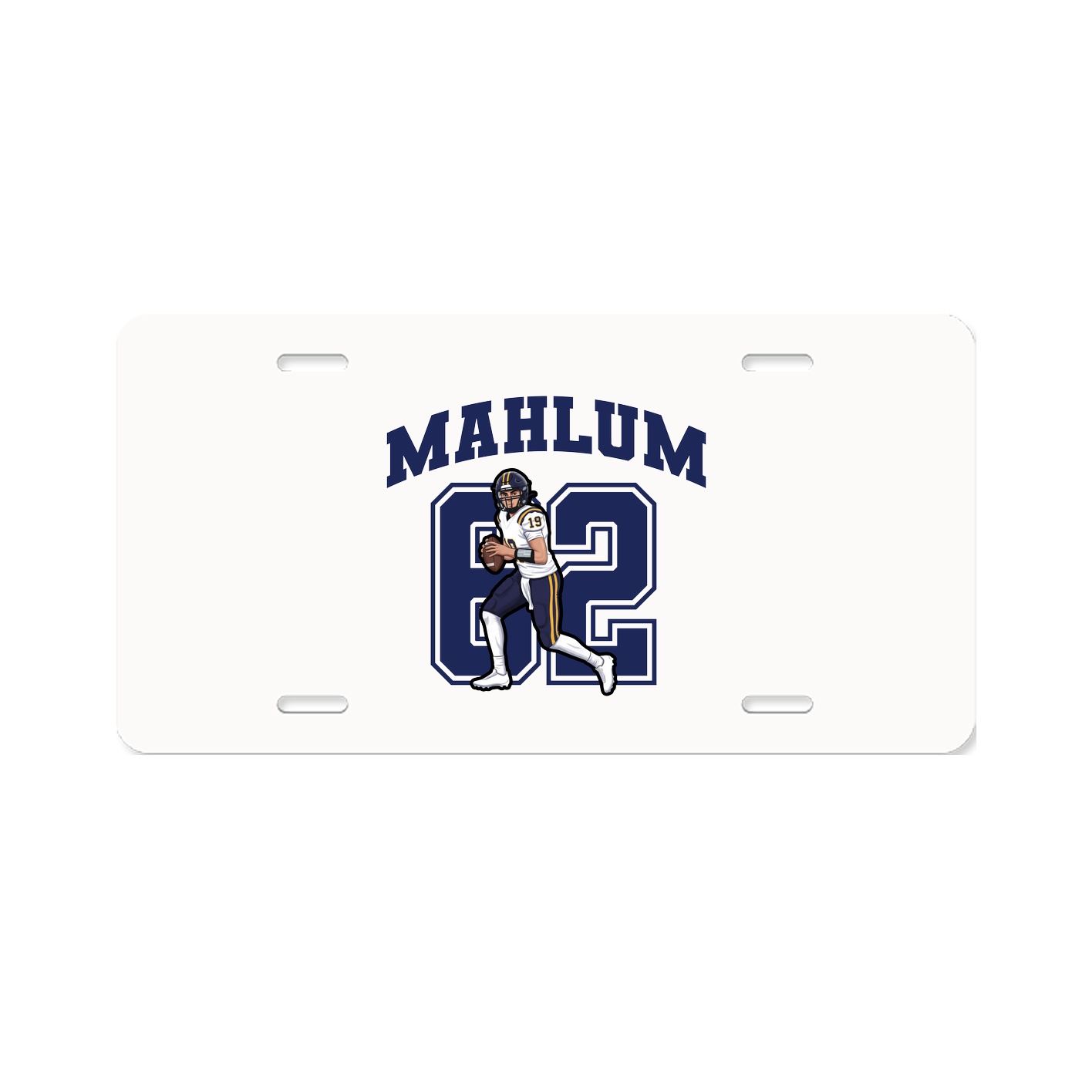 License Plate — Number in Classic