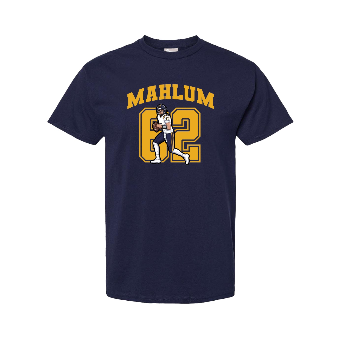 Youth Tee — Number in Navy