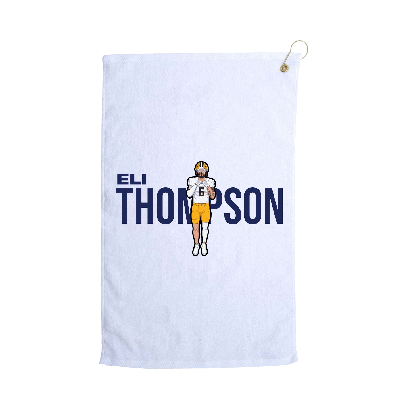 Golf Towel — Player Name in White