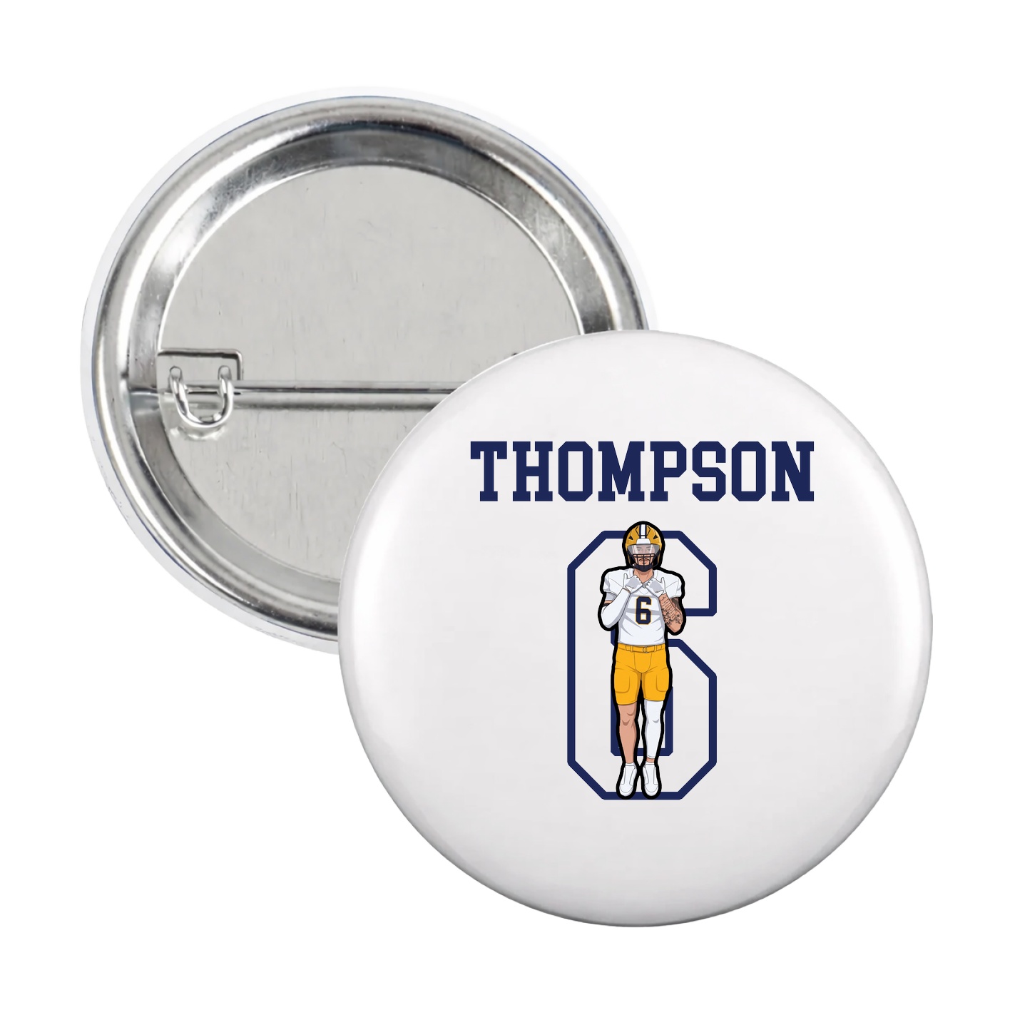 Game Day Button — Shirsey in White