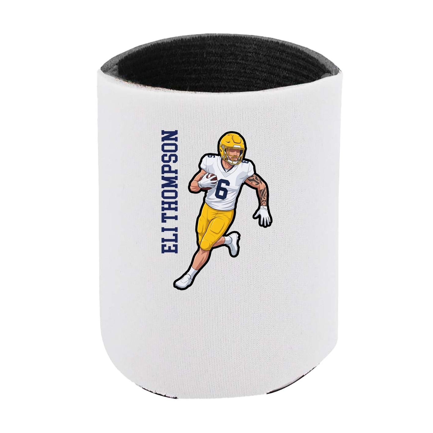 Can Holder — Name Vertical in White