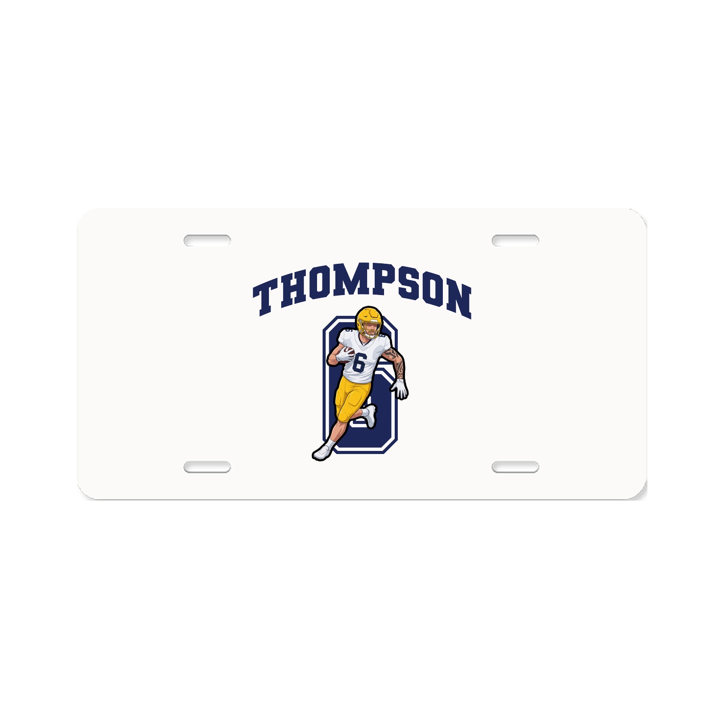 License Plate — Number in Classic