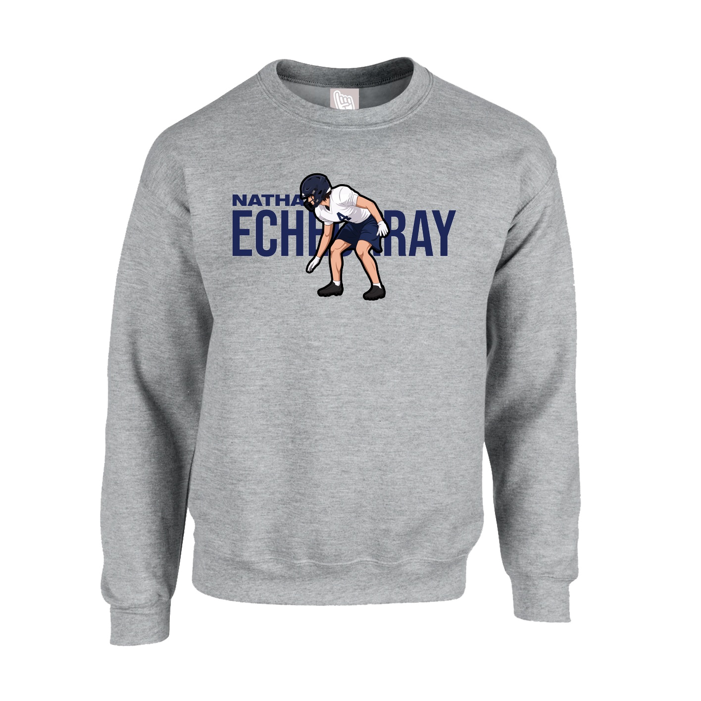 Fleece Crew — Player Name in Grey