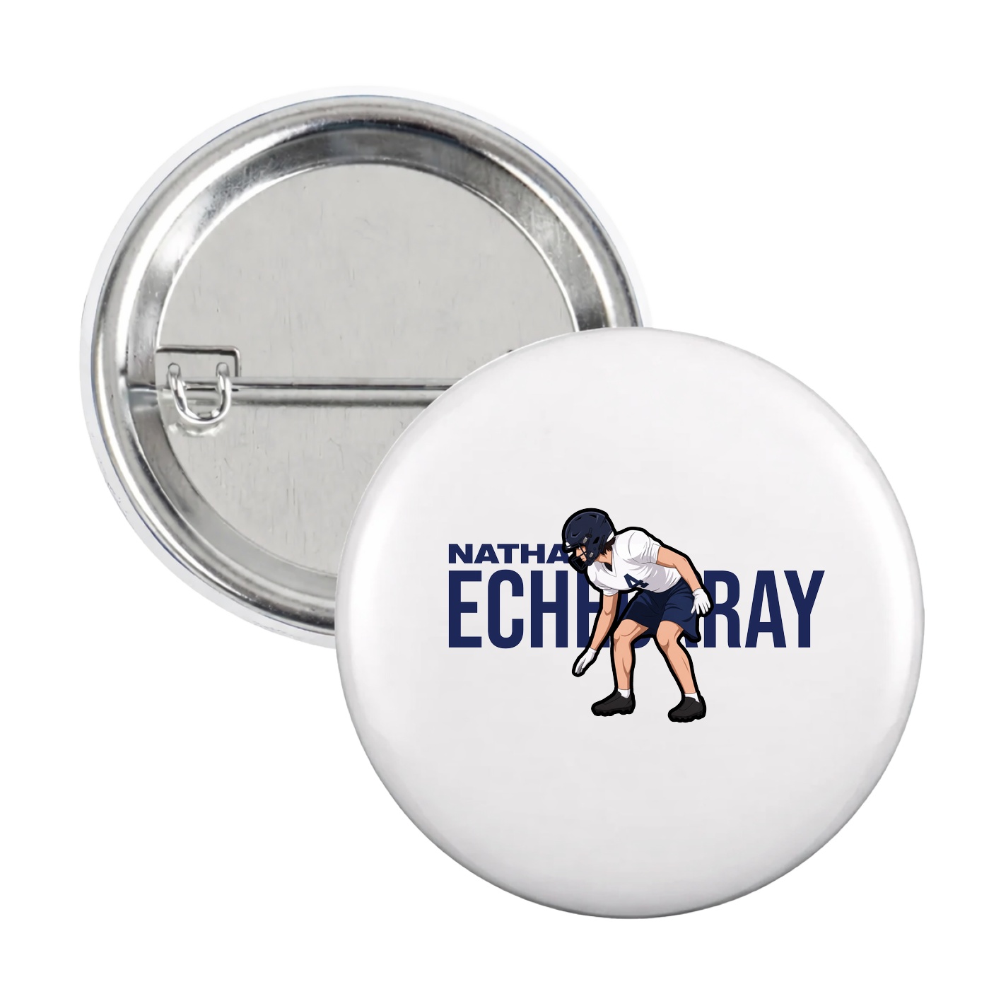 Game Day Button — Player Name in White