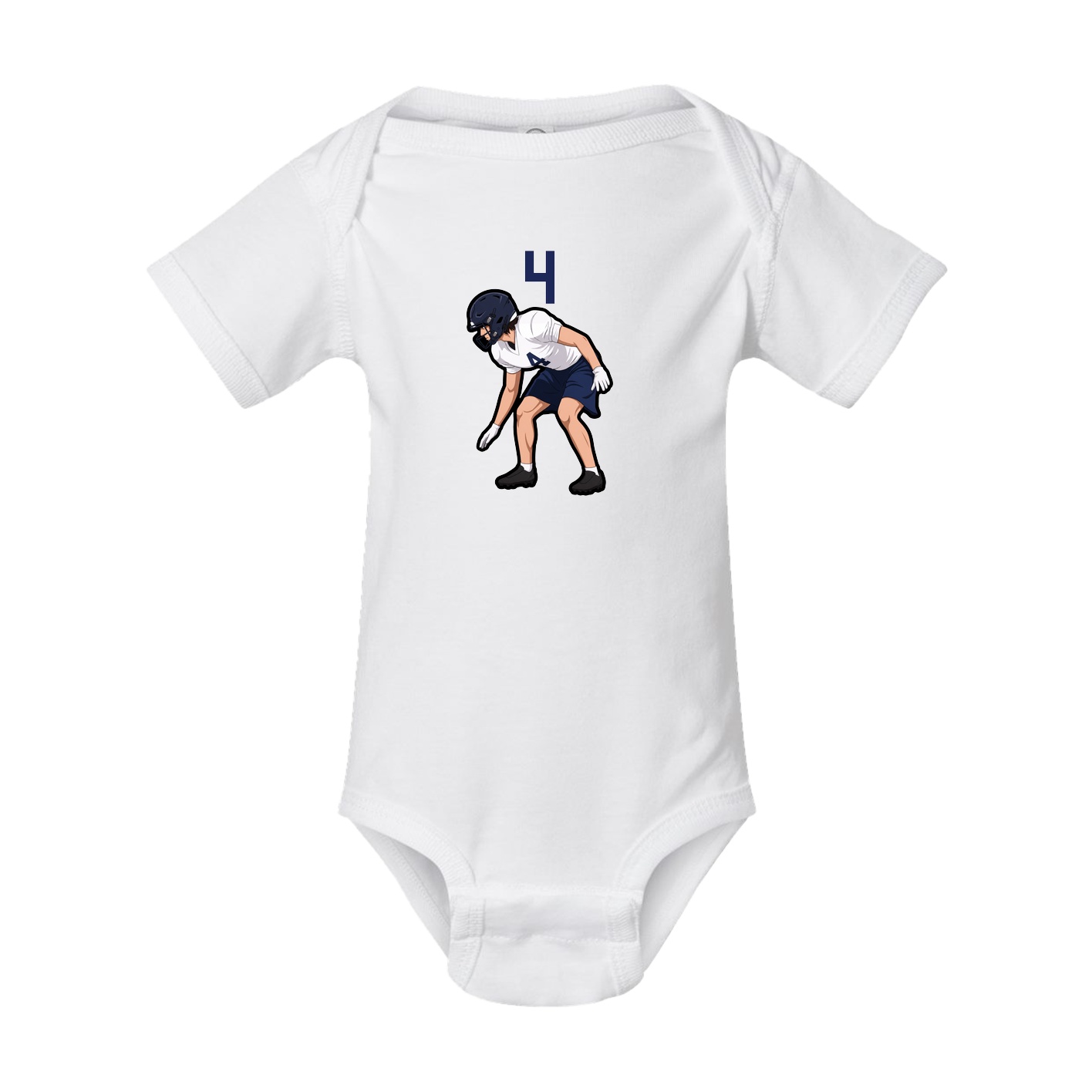 Baby Onesie — Number Top in White