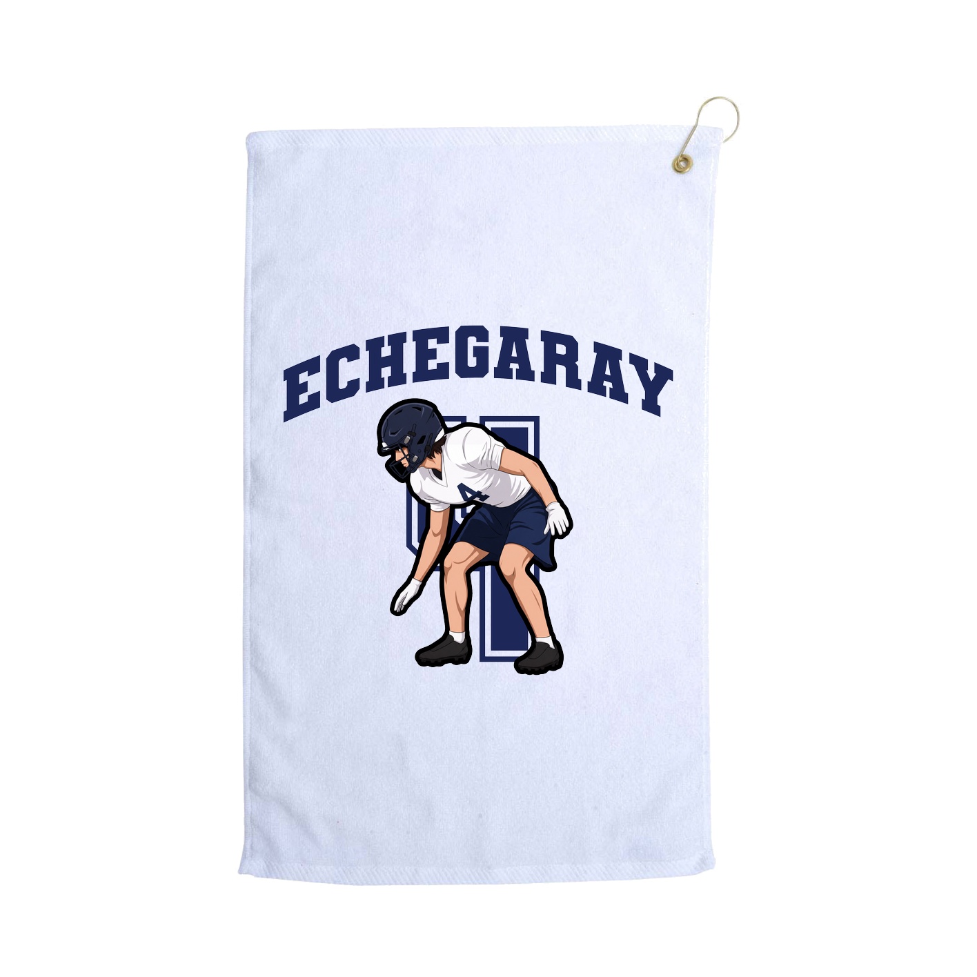 Golf Towel — Number in White