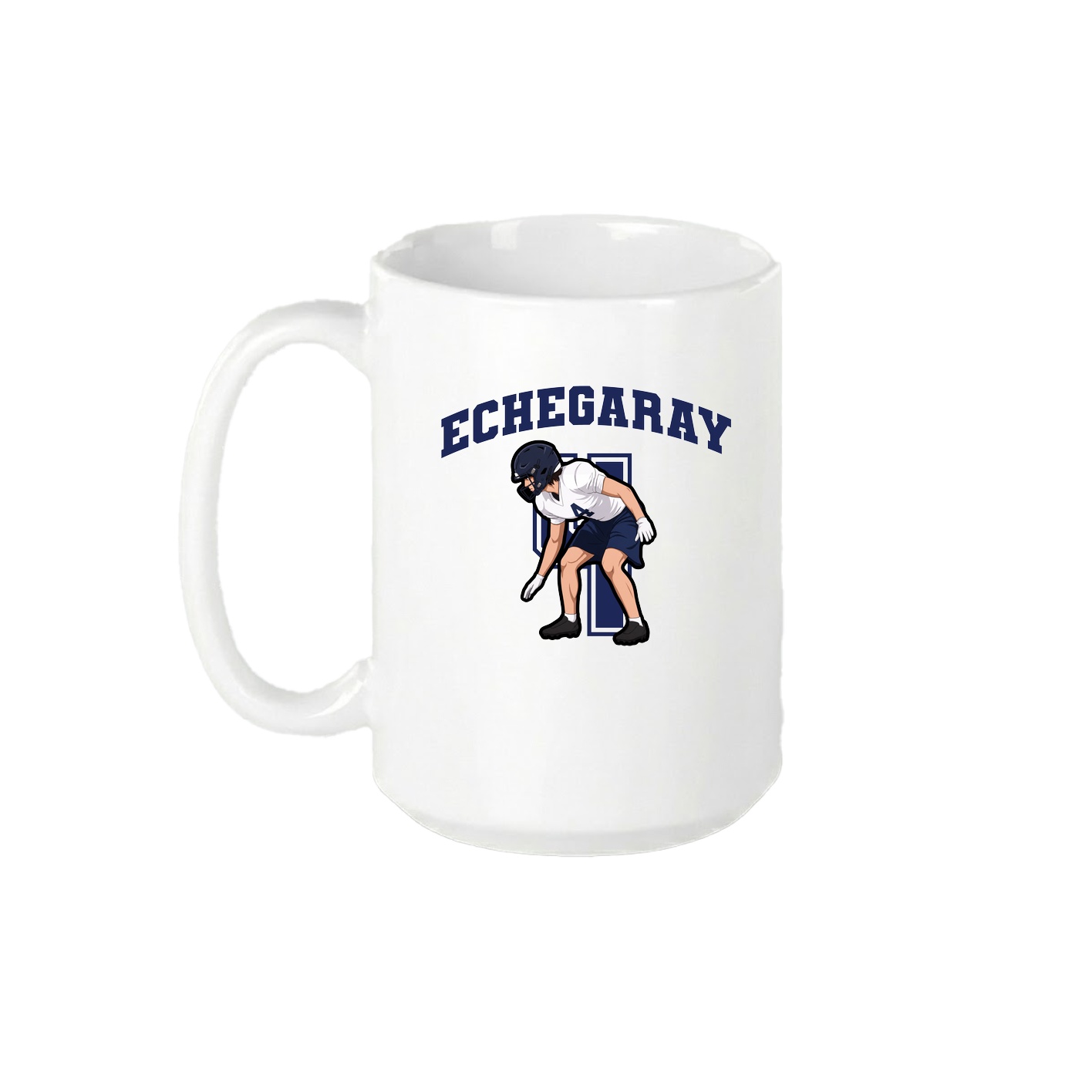 15oz Coffee Mug — Number in White