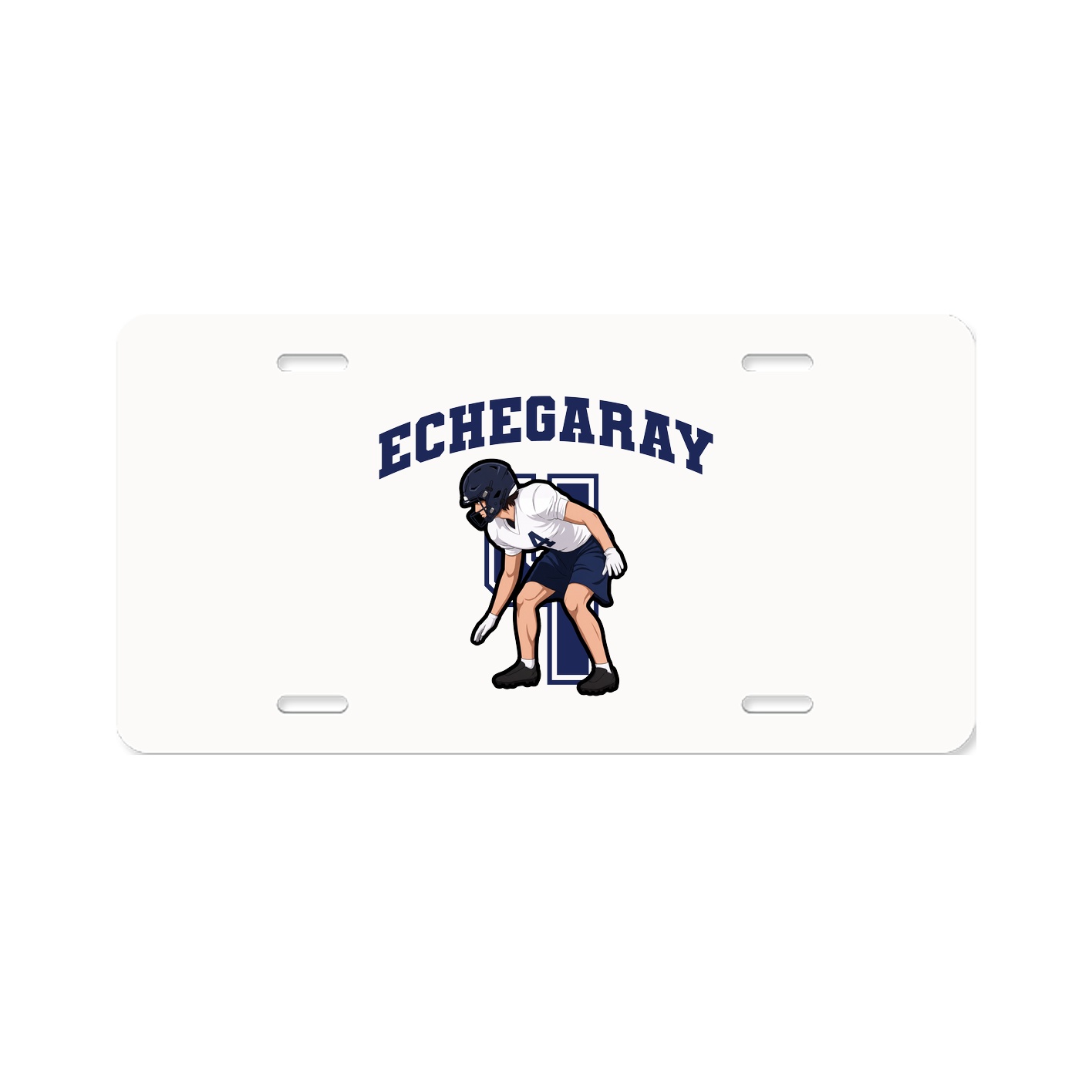 License Plate — Number in Classic