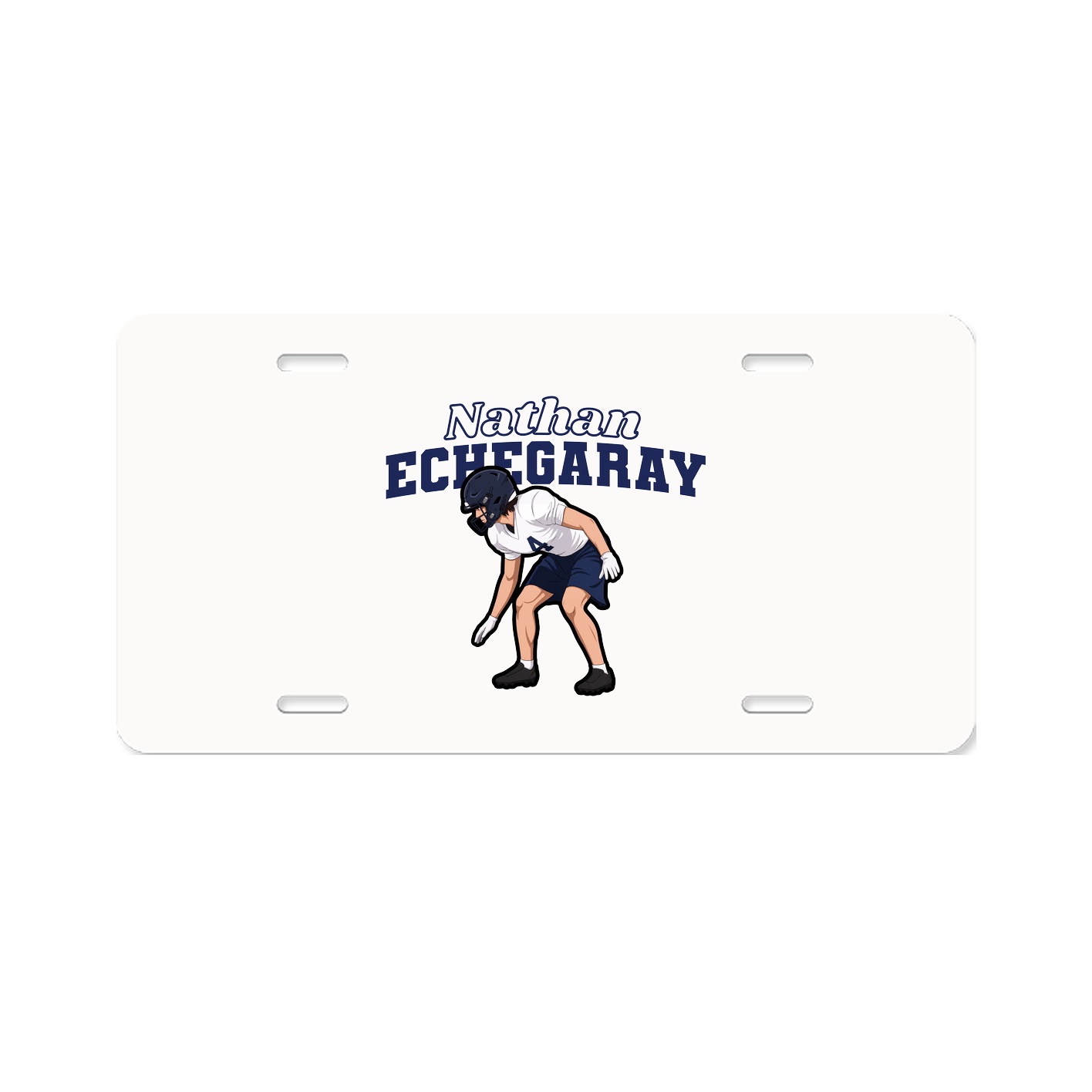 License Plate — Name Arch in Classic