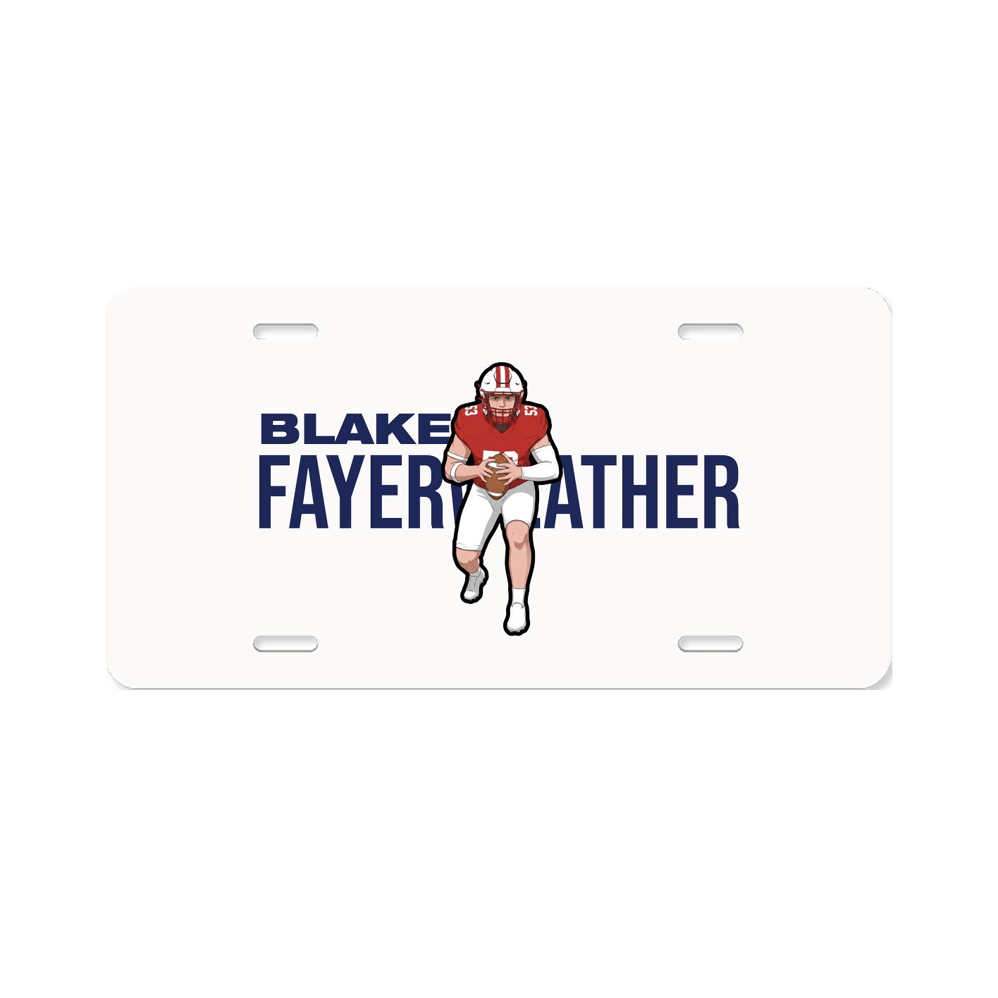 License Plate — Player Name in Classic