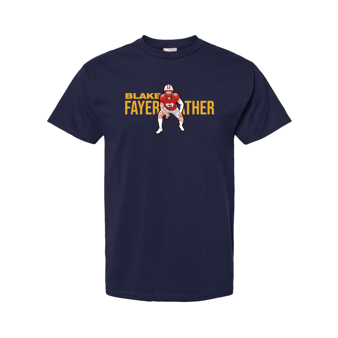 Youth Tee — Player Name in Navy