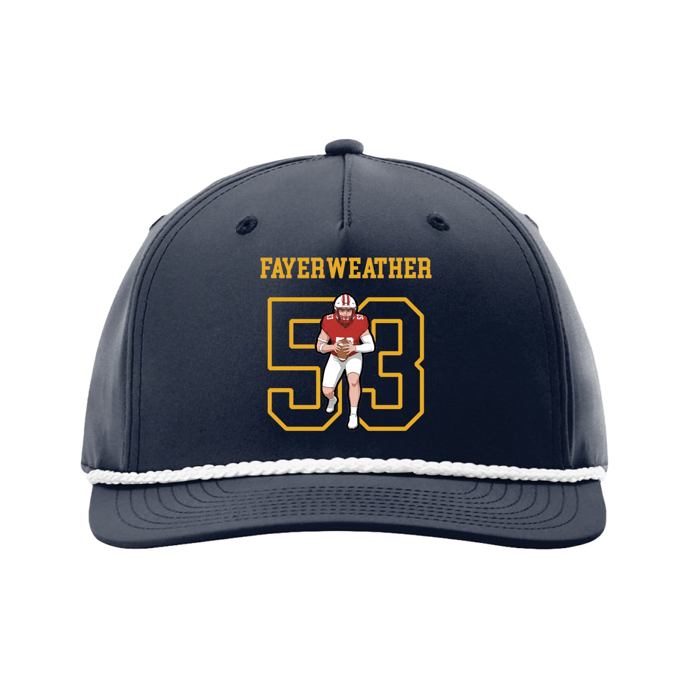 Five-Panel Classic Rope Cap — Shirsey in Navy
