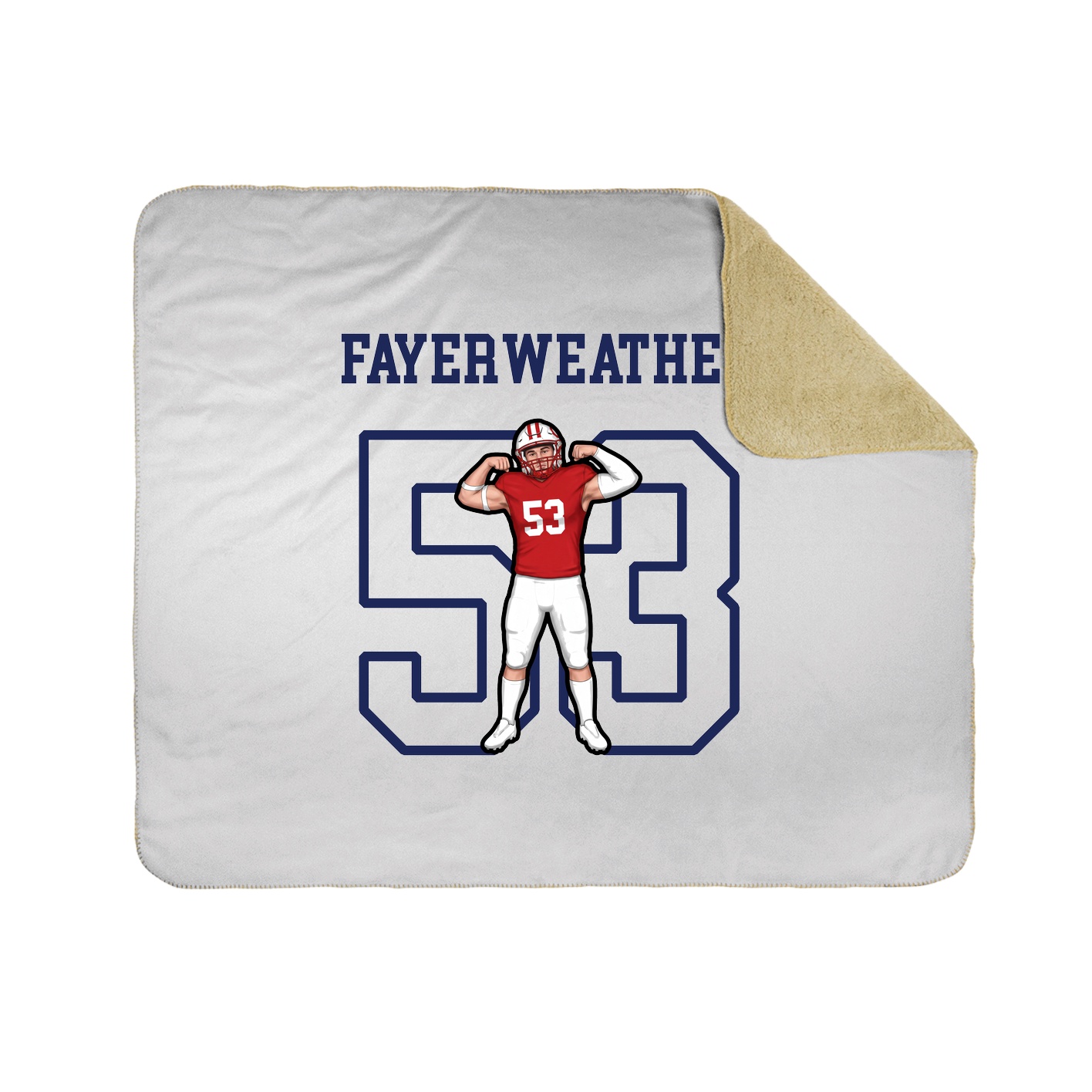 Throw Blanket — Shirsey in White