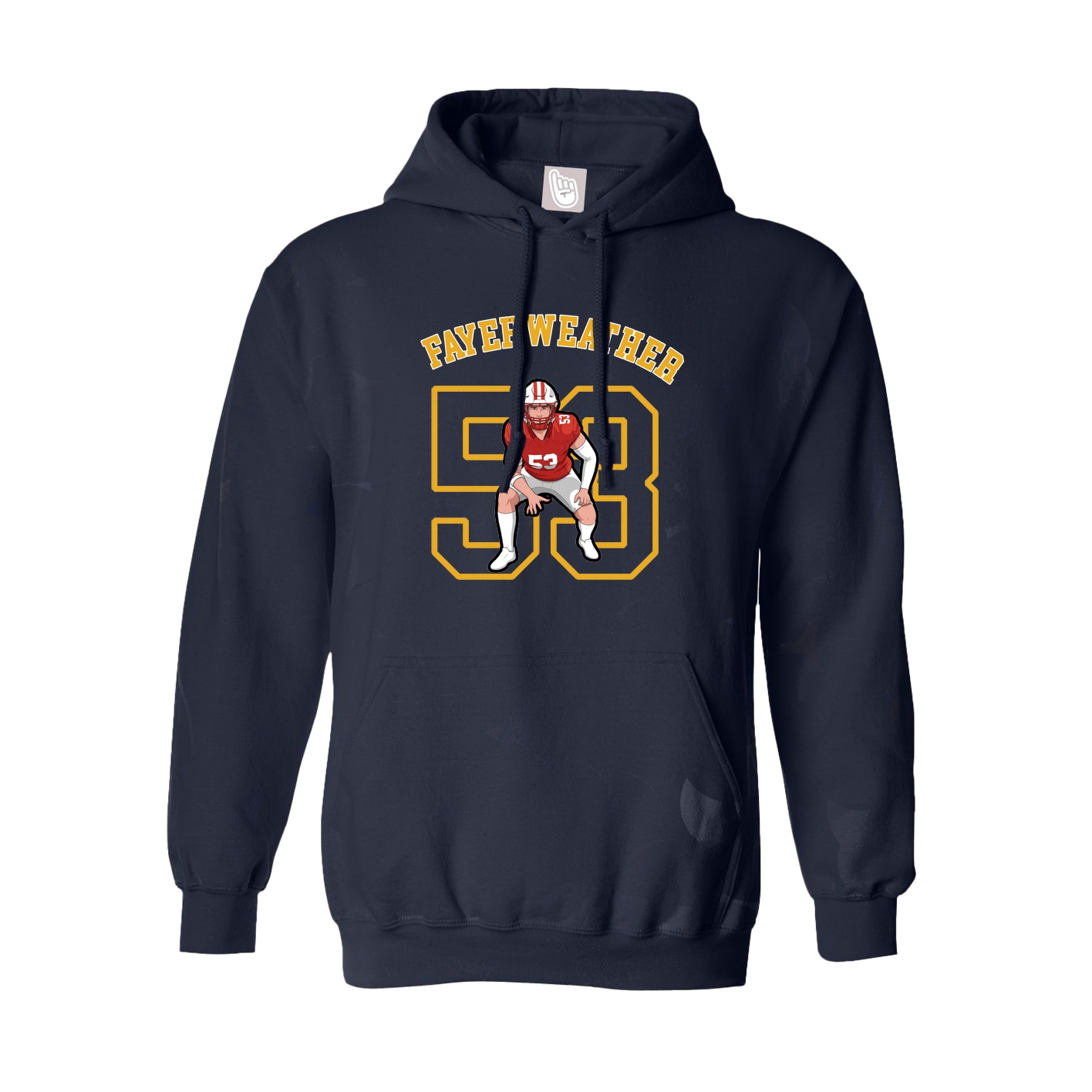 Youth Hoodie — Shirsey Arch in Navy