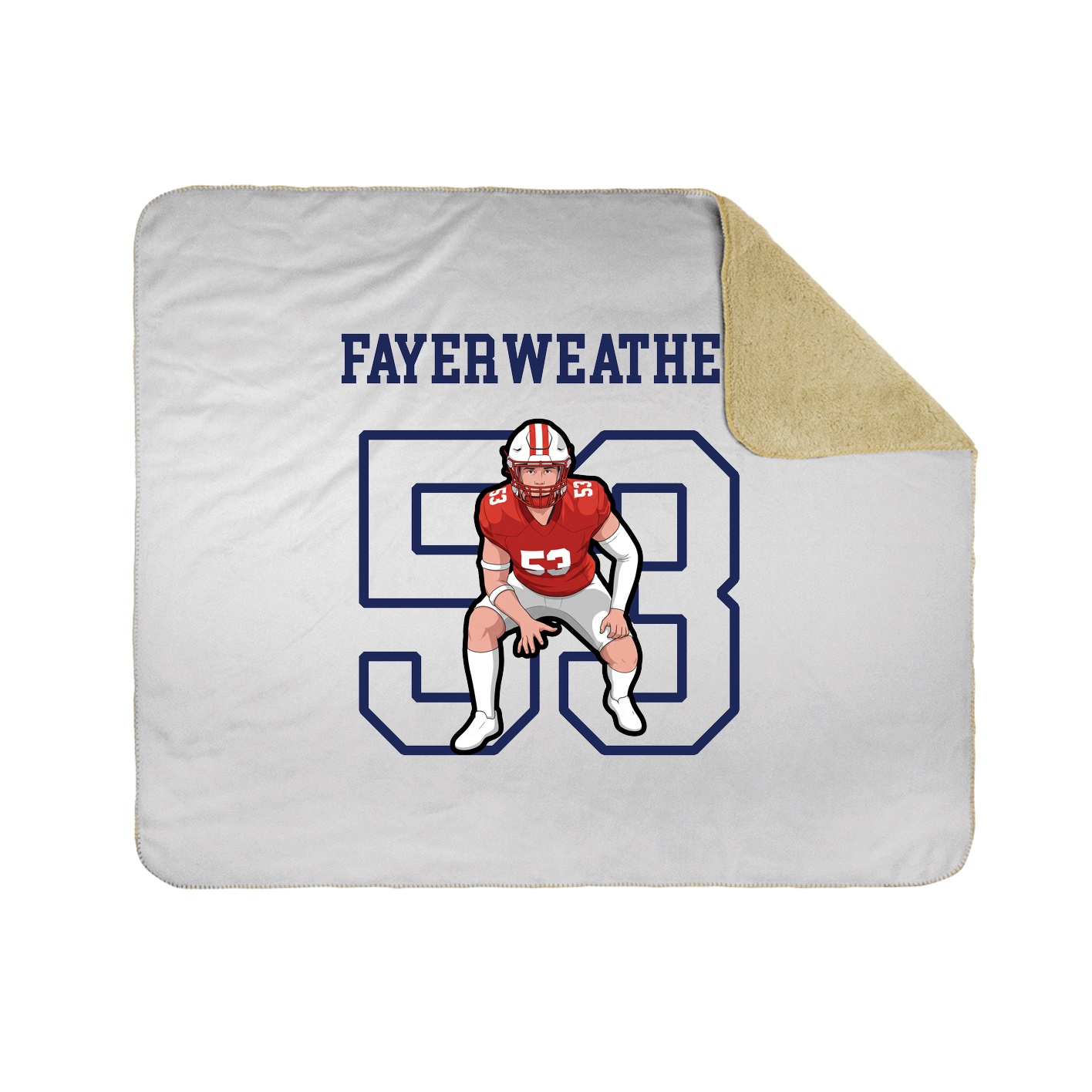 Throw Blanket — Shirsey in White