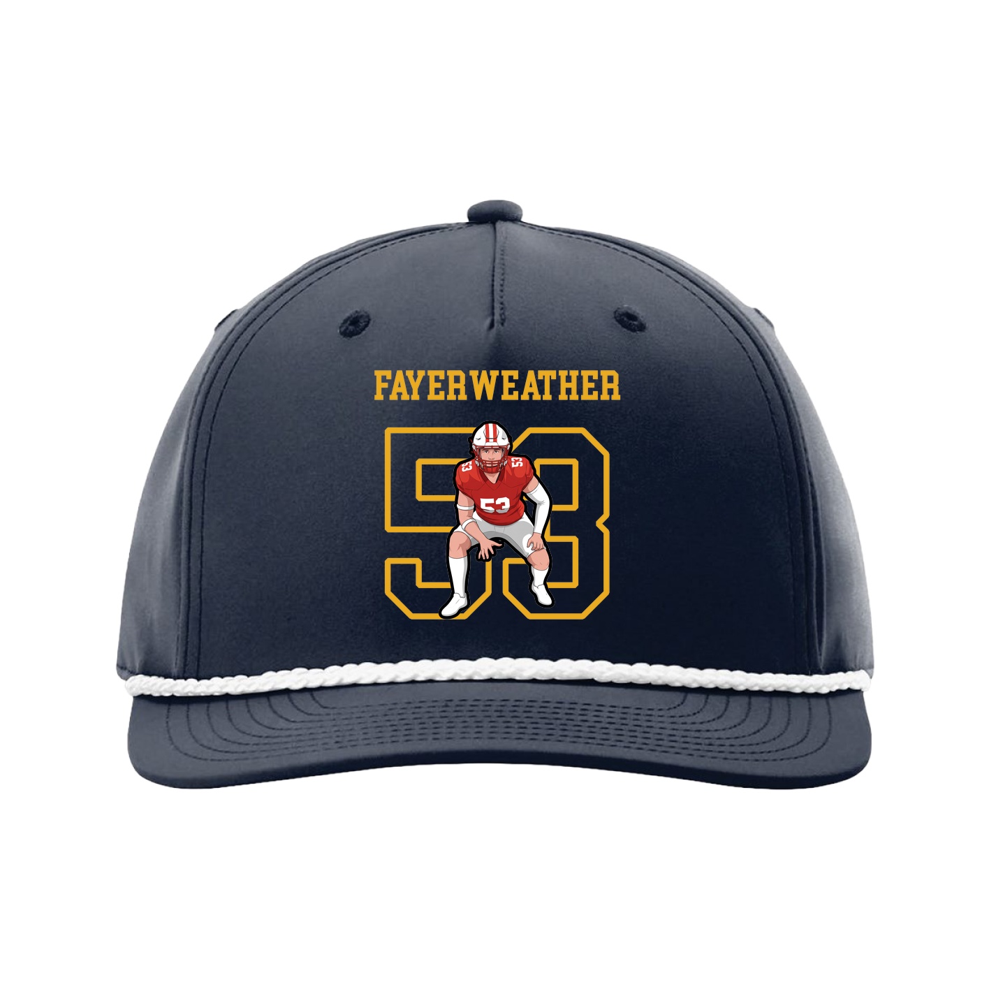Five-Panel Classic Rope Cap — Shirsey in Navy