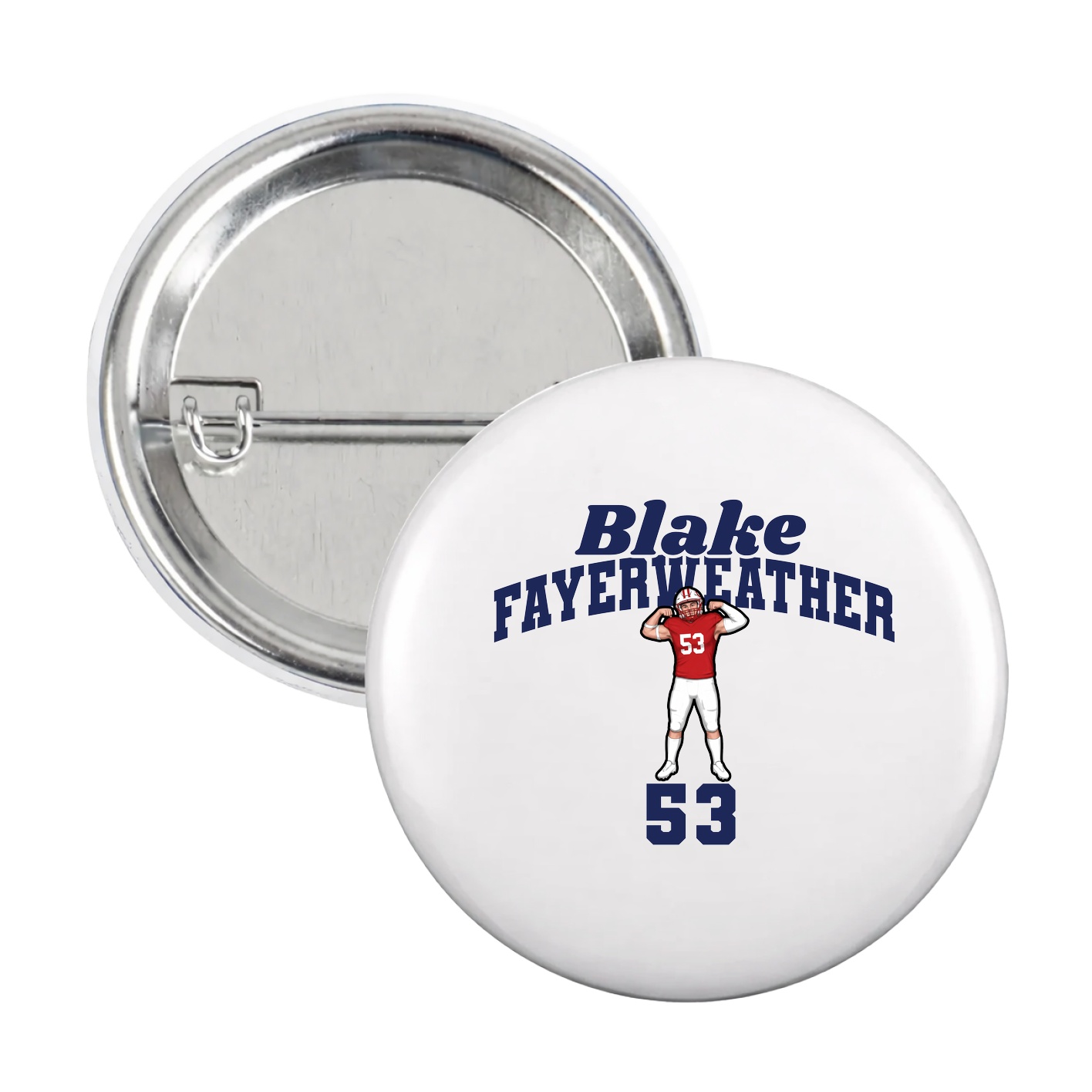 Game Day Button — Signature Arch in White