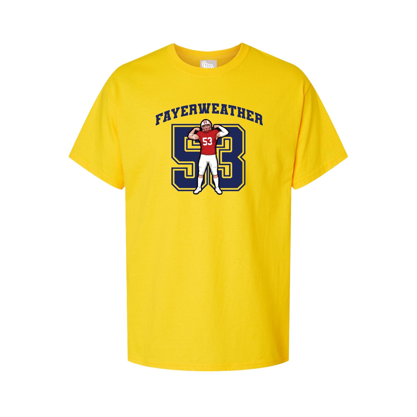 Youth Tee — Number in Gold