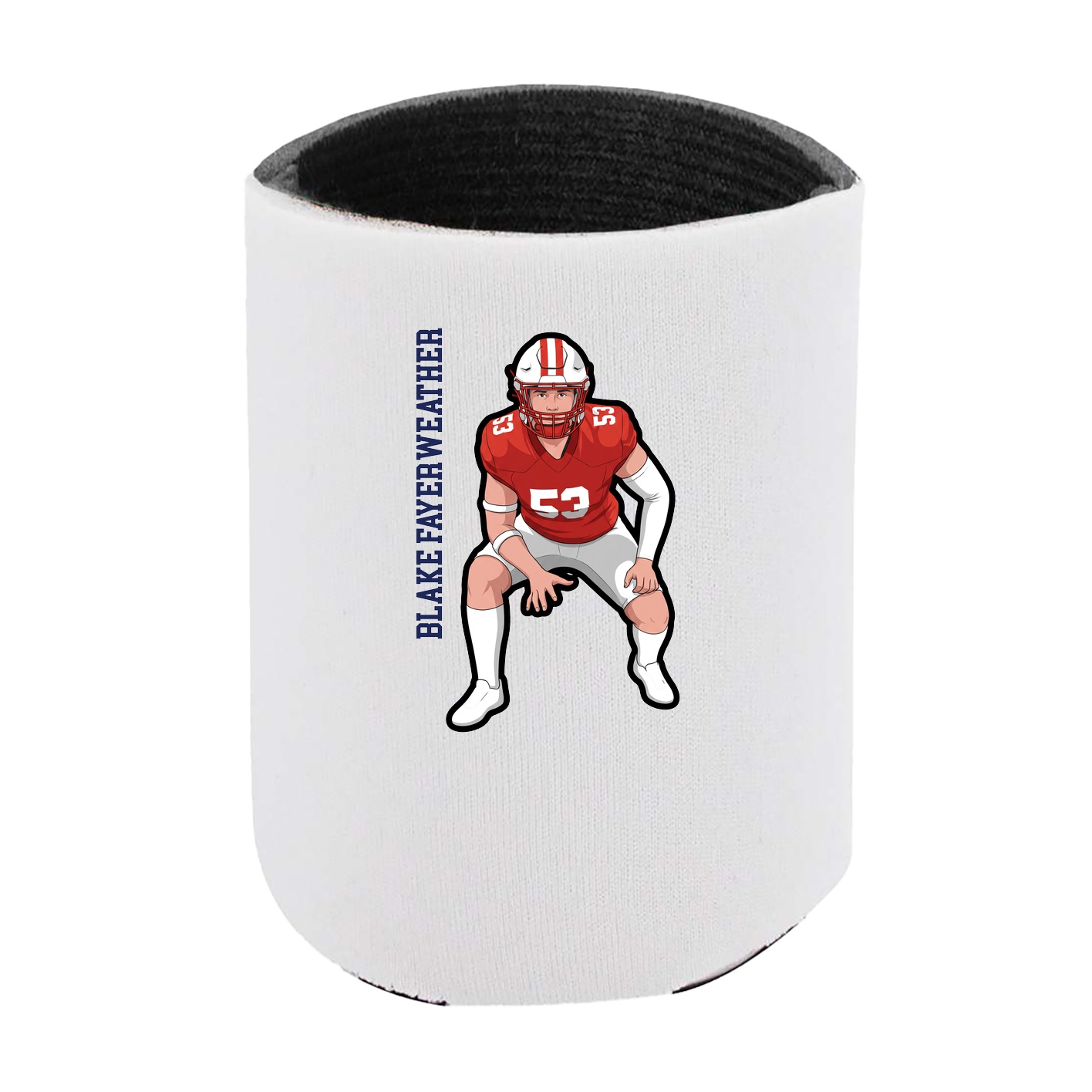 Can Holder — Name Vertical in White
