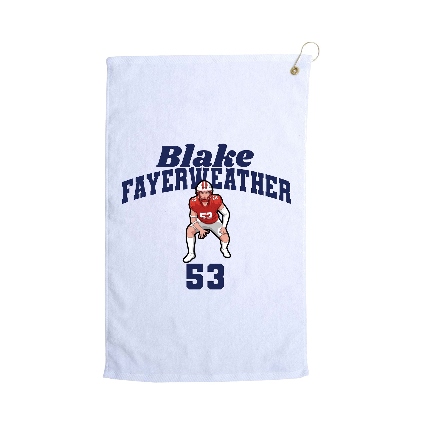 Golf Towel — Signature Arch in White