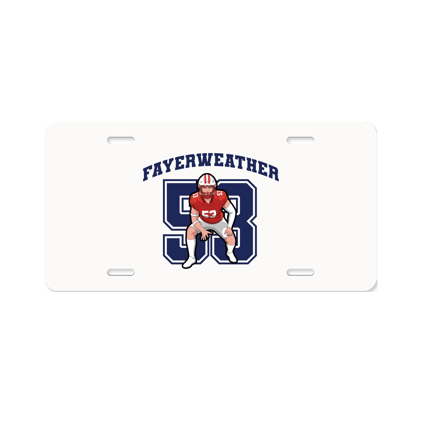 License Plate — Number in Classic