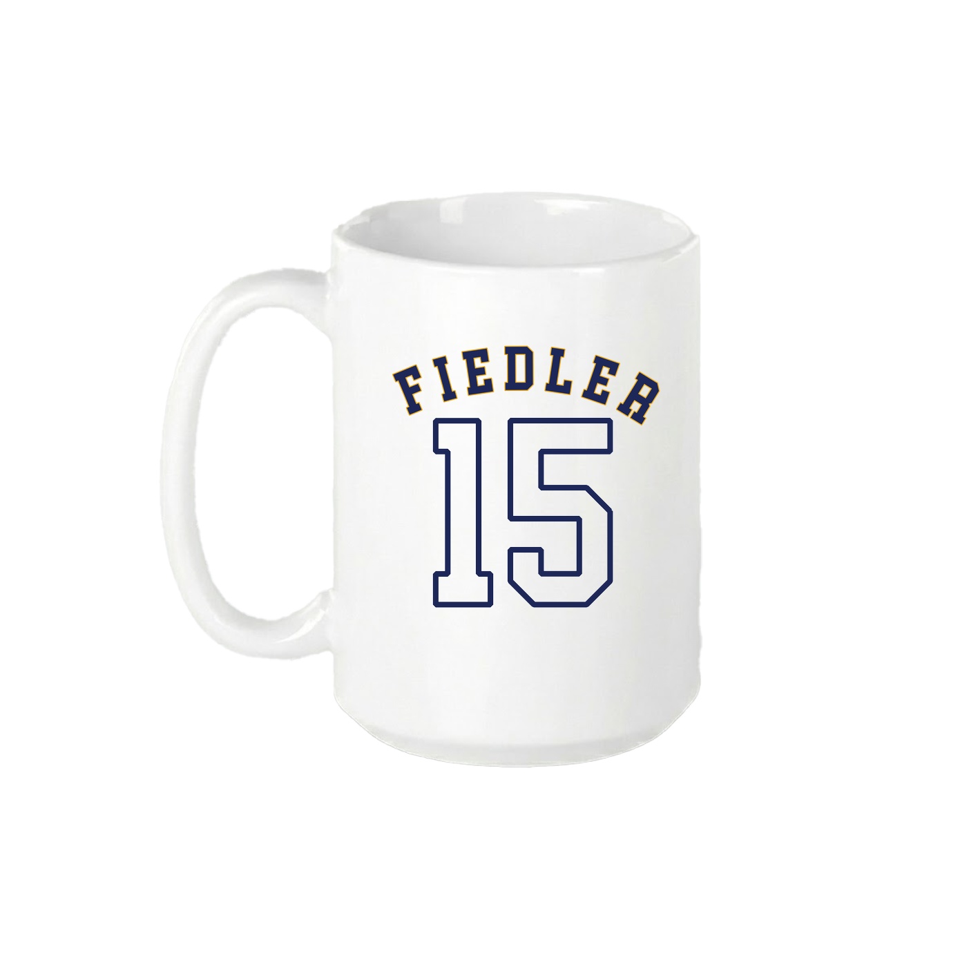 15oz Coffee Mug — Shirsey Arch in White