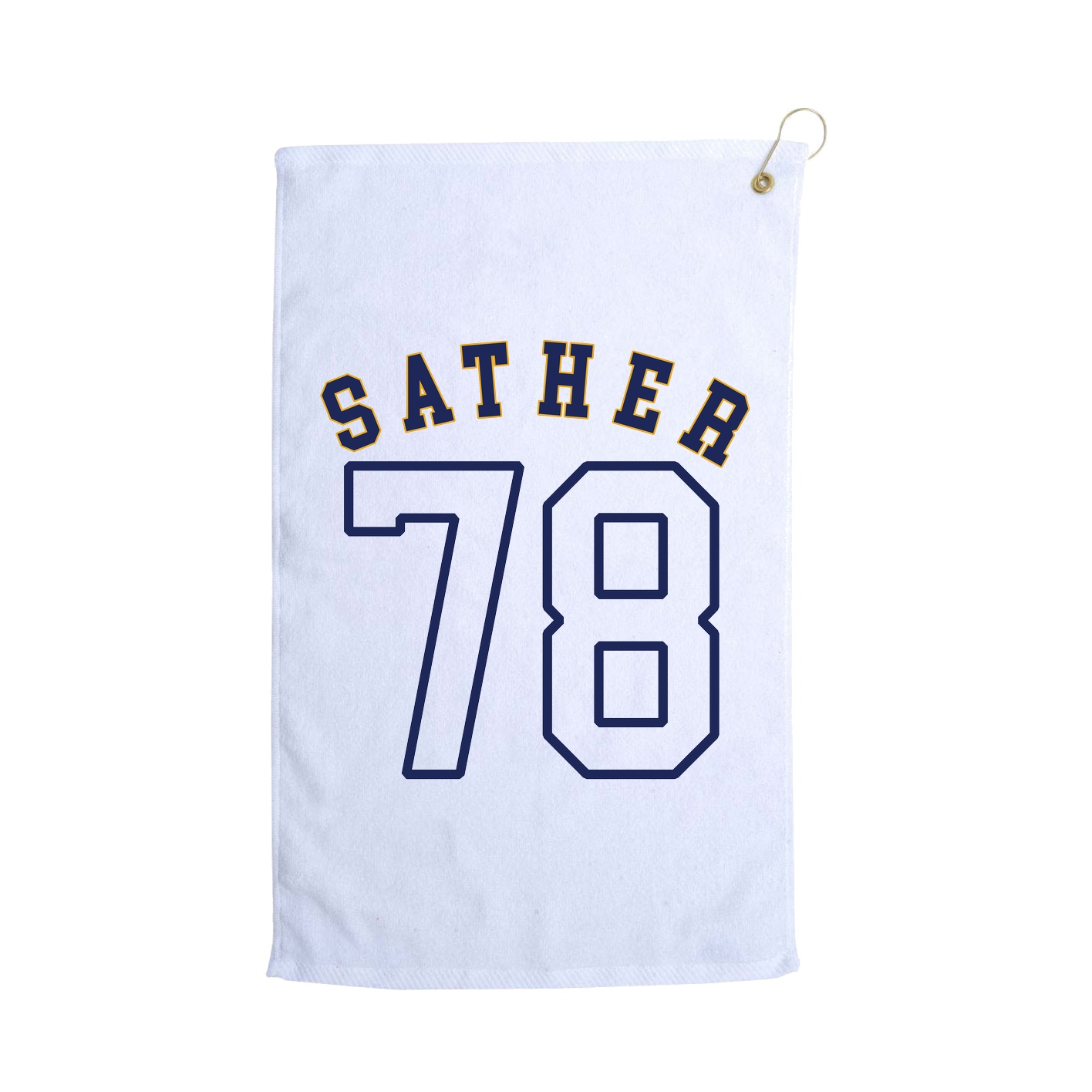 Golf Towel — Shirsey Arch in White