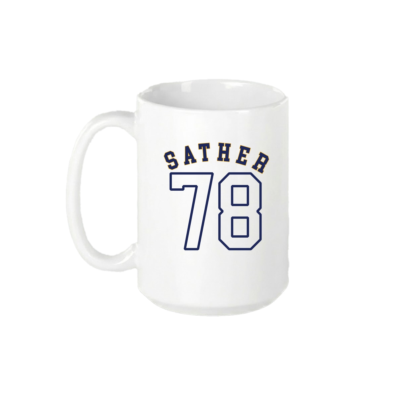15oz Coffee Mug — Shirsey Arch in White